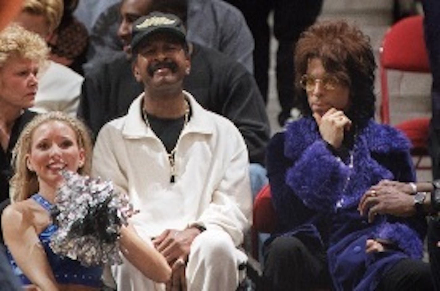 Prince, right, often attended Lynx and Wolves games at Target Center -- and, last October, threw a memorable party for the Lynx at Paisley Park after they won the WNBA championship.