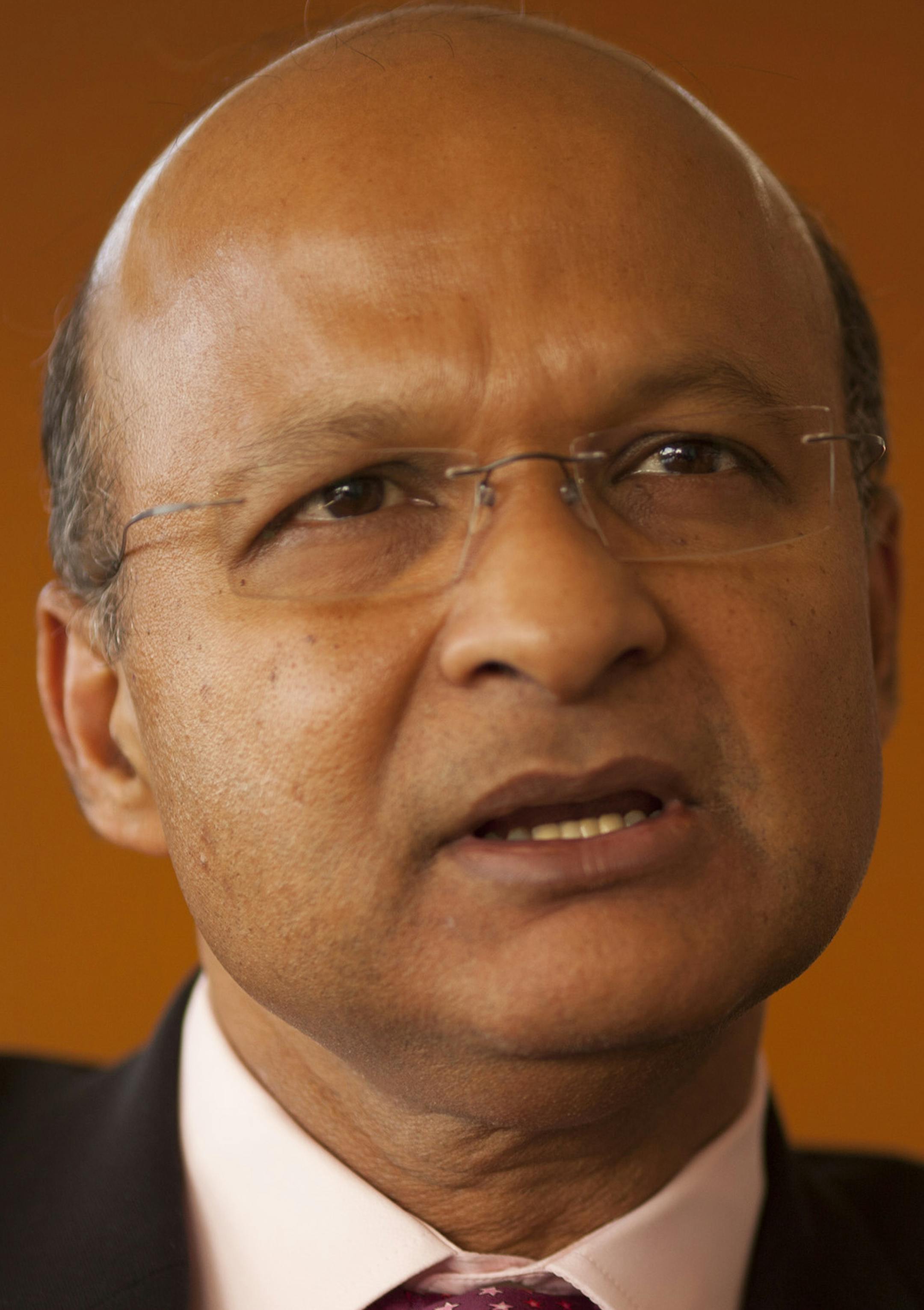 Medtronic CEO Omar Ishrak, during an interview in his office at the Medtronic headquarters in Fridley, MInn., Monday afternoon, October17, 2011. ] JEFF WHEELER ‚Ä¢ jeff.wheeler@startribune.com