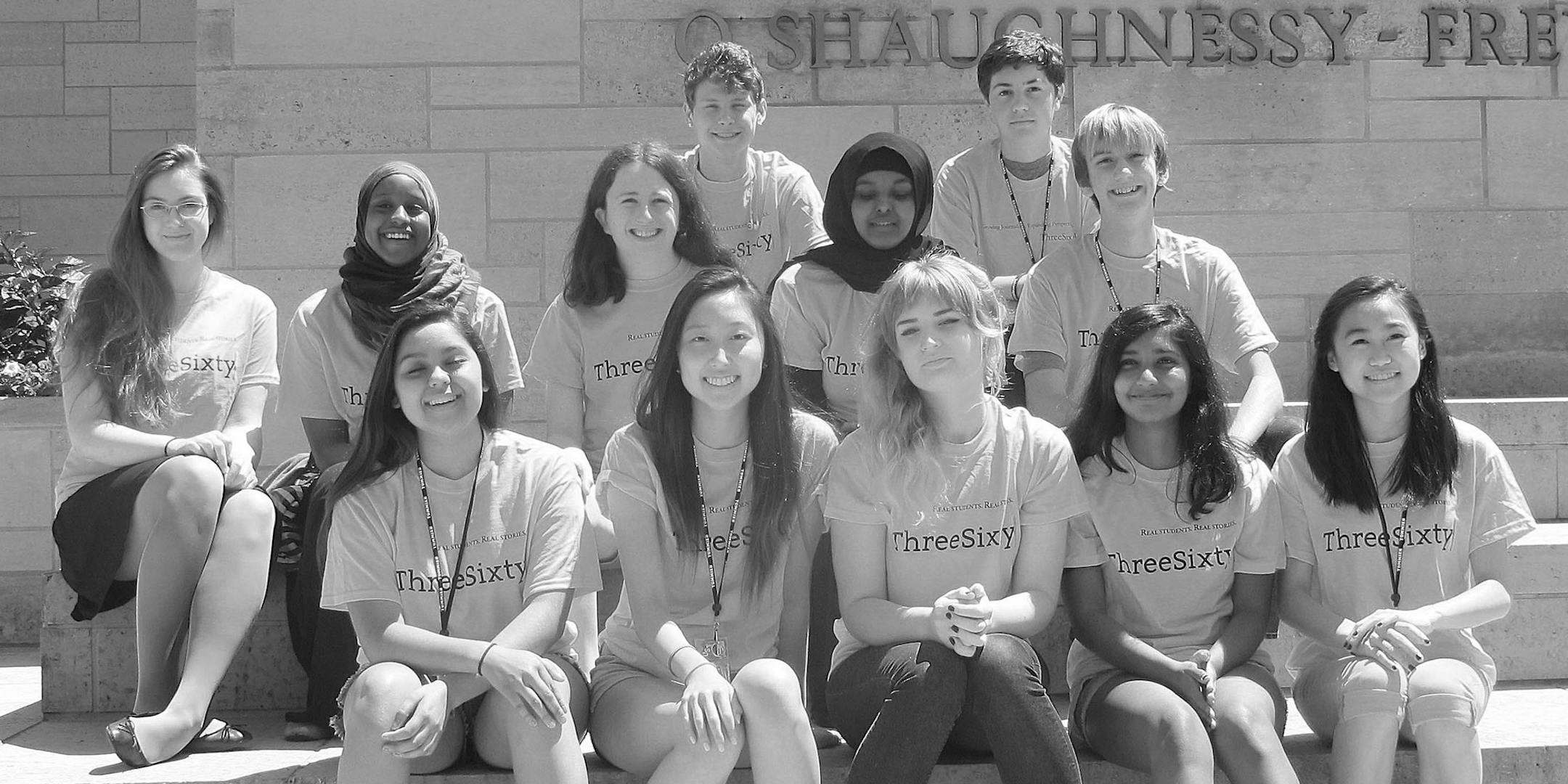 These students participated in ThreeSixty’s two-week Intermediate Journalism Camp. Top row, from left: Gabriel Blackburn. St. Paul Conservatory For Performing Artists, Patrick Commers, St. Paul Academy and Summit School. Middle row: Elena Renken, St. Paul Central, Sagal Abdirahman, St. Louis Park High School, Katie Braman, St. Paul Academy and Summit School, Ubah Salad, Ubah Medical Academy, Dillan DeGross, FAIR School Minneapolis. Bottom row: Daniela Garcia, Edina High School, Kayla Song