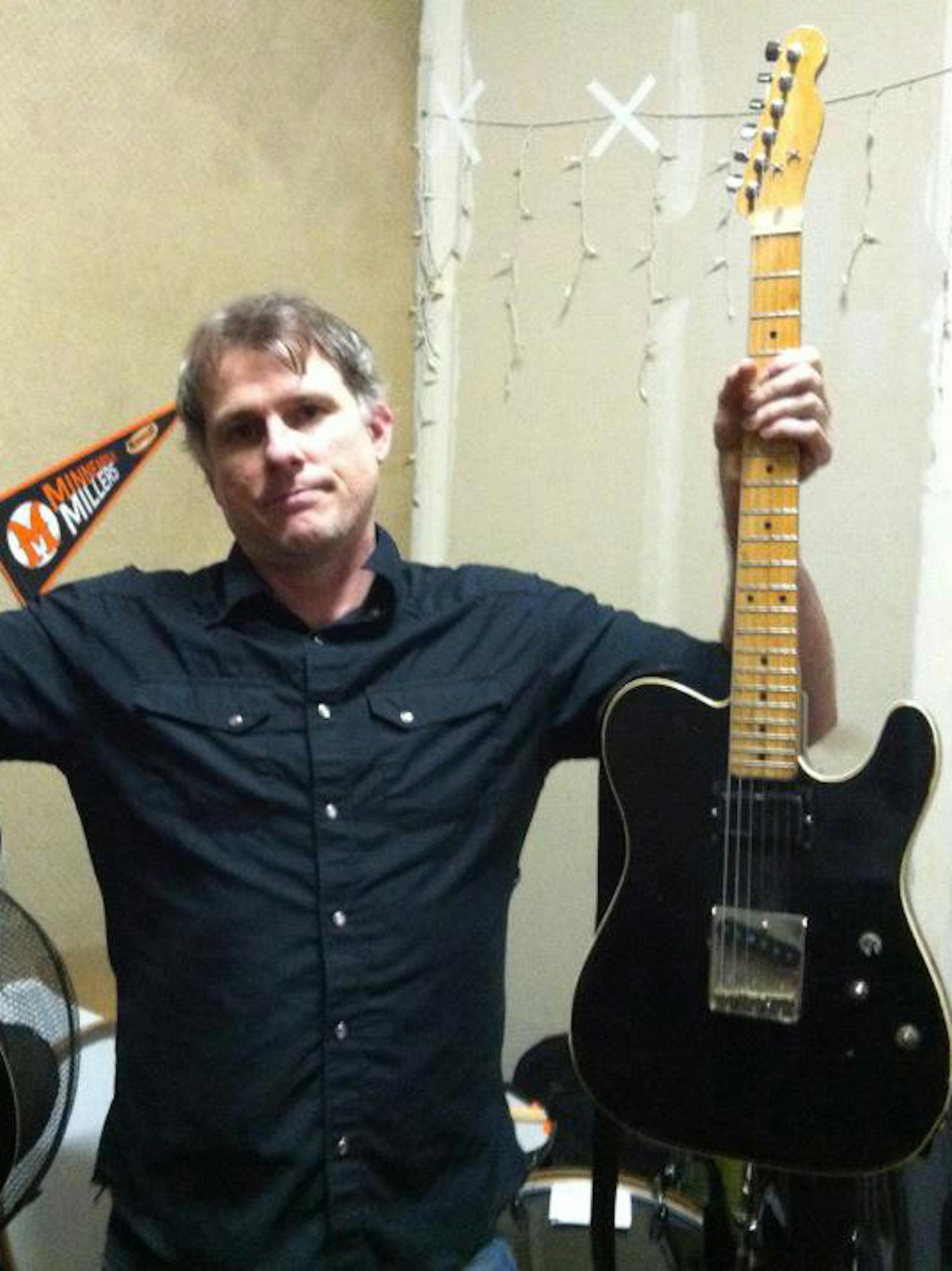 Steve Barone and a Schecter PT guitar.