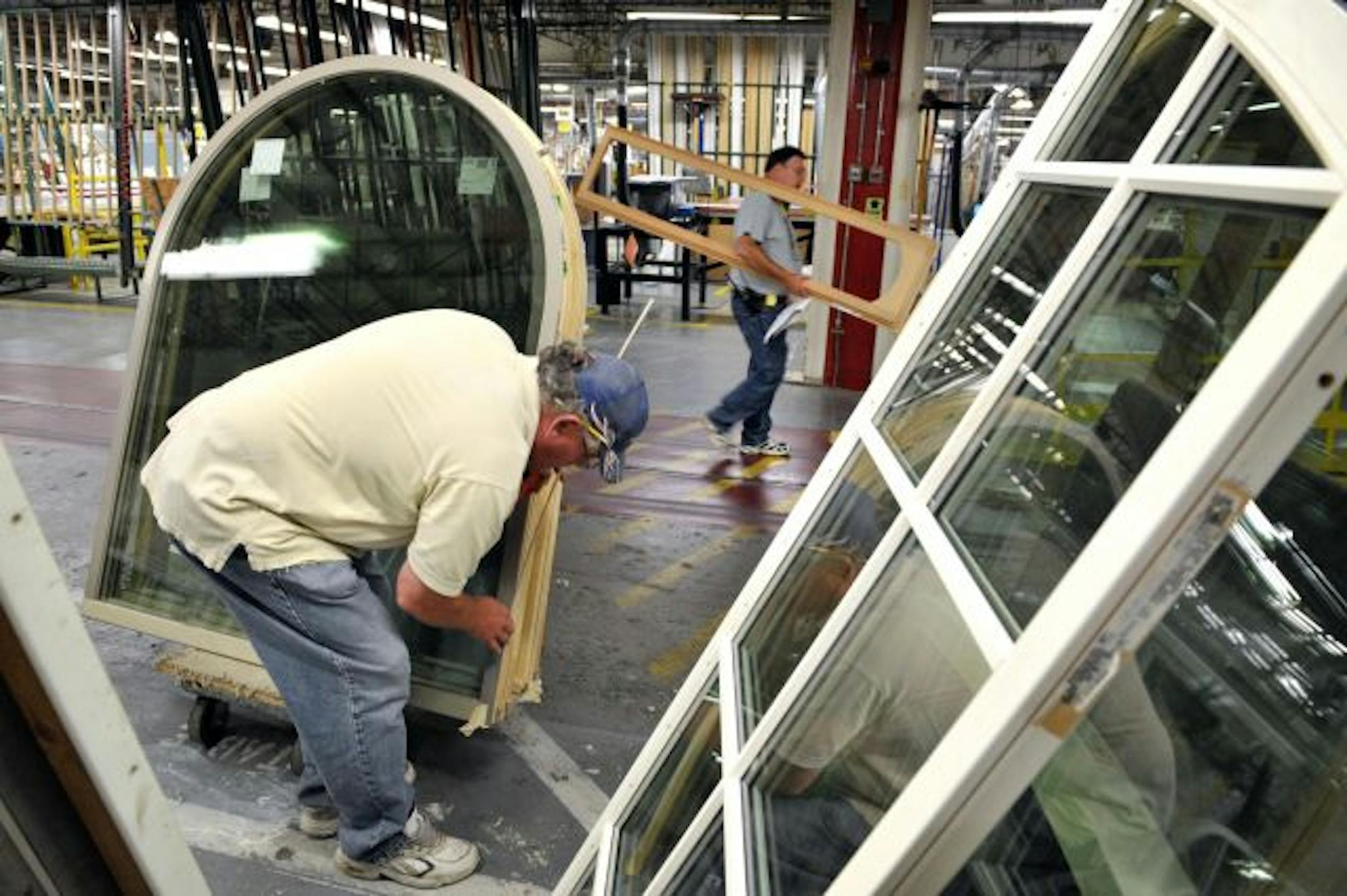 Marvin Windows in Warroad, Minn., has avoided layoffs in part by reducing the number of hours its employees worked.