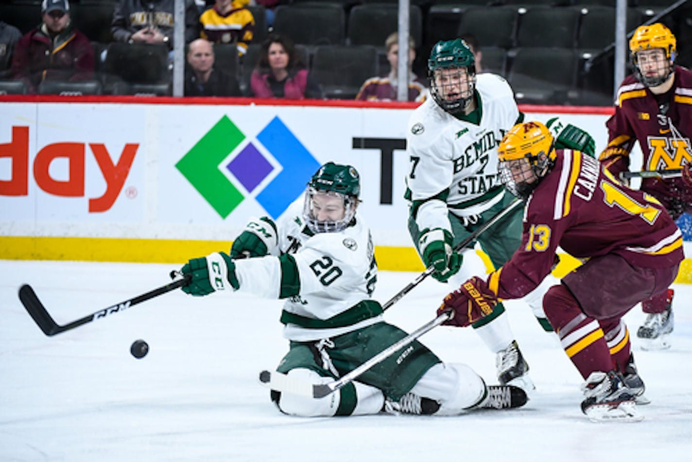 The Gophers and Bemidji State last met in the 2017 North Star College Cup at Xcel Energy Center. On Saturday at 3M Arena at Mariucci, they'll face off in an all-Minnesota Mariucci Classic. Minnesota State Mankato and St. Cloud State play in the other semifinal. ] AARON LAVINSKY ¥ aaron.lavinsky@startribune.com The University of Minnesota Golden Gophers play the Bemidji State Beavers on Saturday, Jan. 28, 2017 at Xcel Energy Center in St. Paul, Minn.