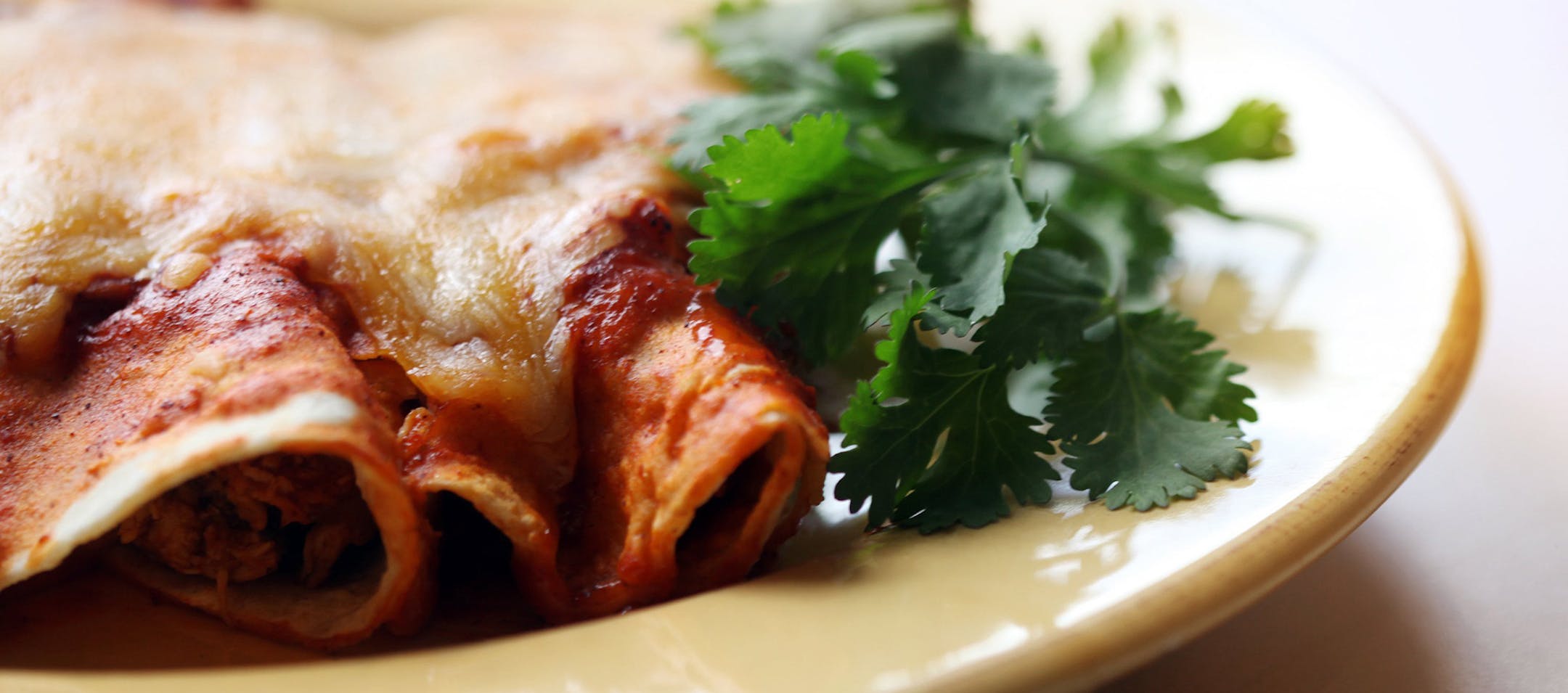 Weeknight Chicken Enchiladas.