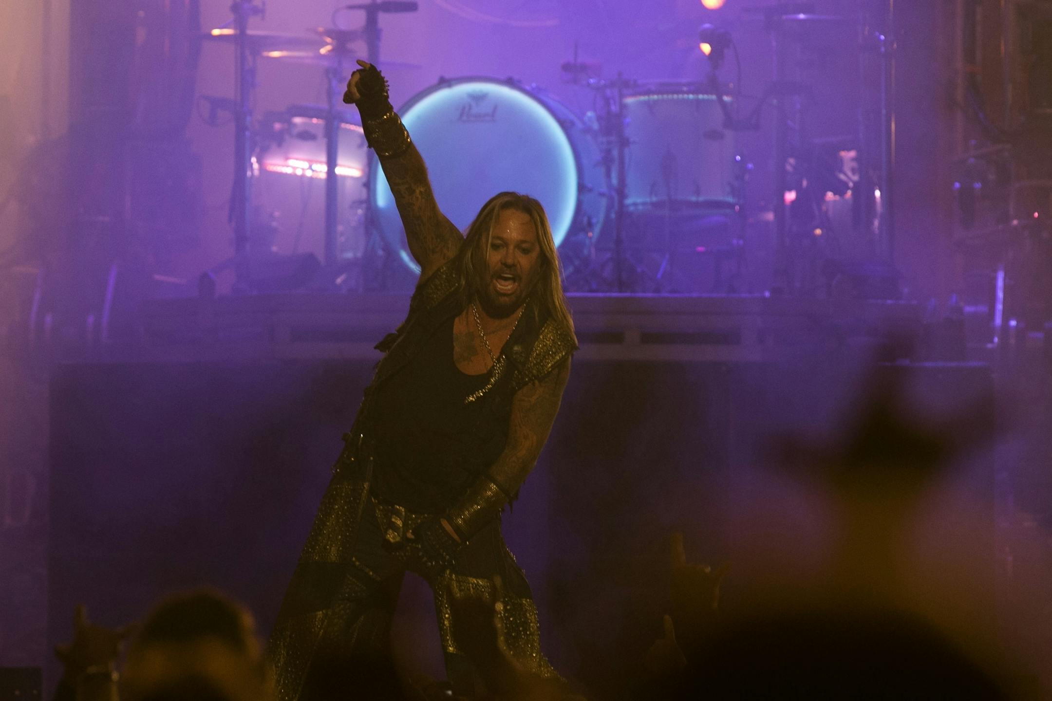 Motley Crue vocalist Vince Neil performs Saturday night at Xcel Energy Center.