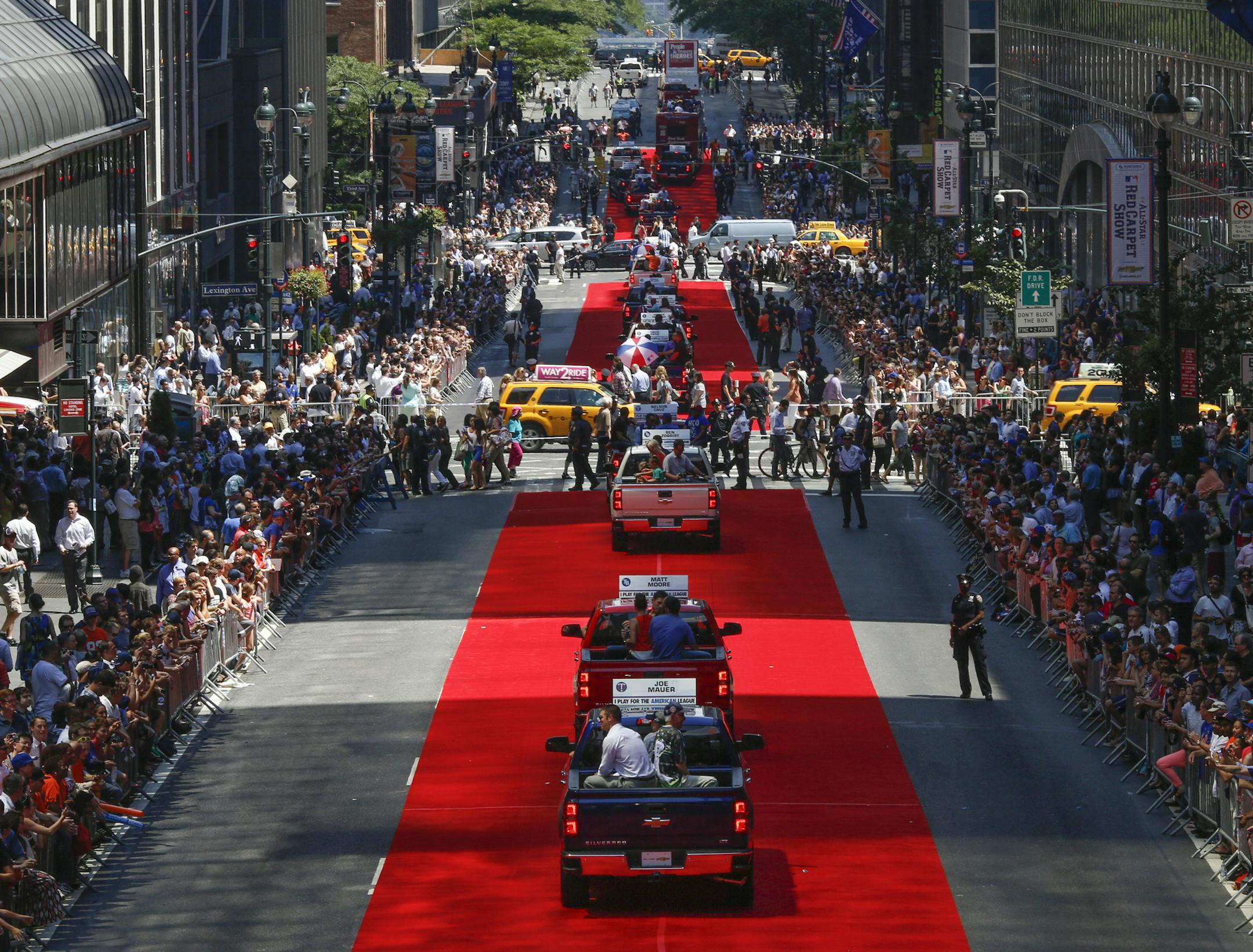 The MLB All-Star Red Carpet Show in New York, July 16, 2013. The show took place prior to the start of the MLB All-Star Game. (Jabin Botsford/The New York Times) ORG XMIT: MIN2013071721110504