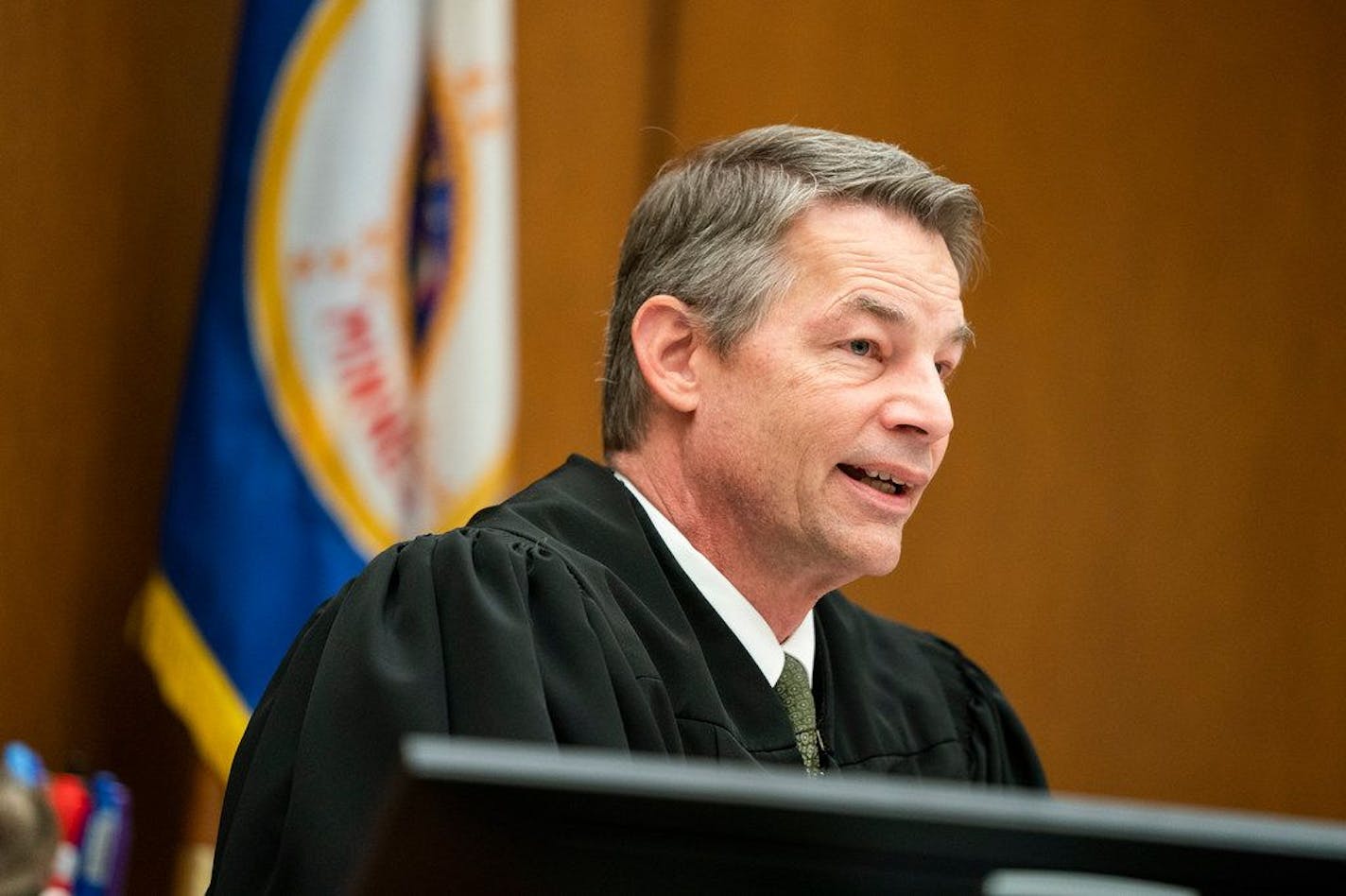 Hennepin County District Court Judge Joseph Klein, pictured above on Dec. 4, 2018, heard arguments Thursday on whether or not to dismiss a lawsuit against the Minneapolis 2040 Comprehensive Plan.