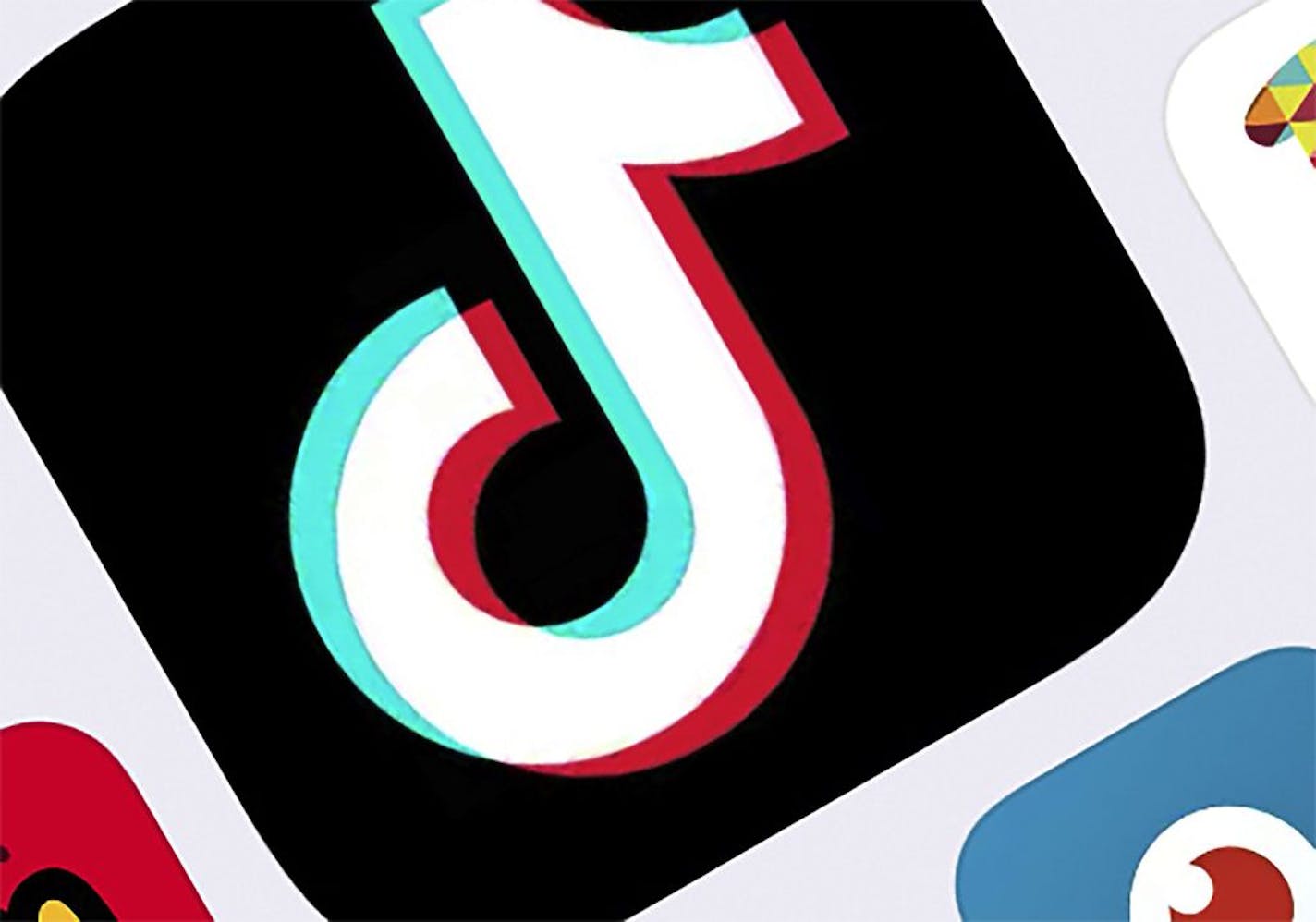 FILE - This Feb. 25, 2020, file photo, shows the icon for TikTok in New York. TikTok says it's working to remove videos of a man apparently taking his own life and banning users that keep trying to spread the clips on the wildly popular social media platform, it was reported on Tuesday, Sept. 8, 2020.