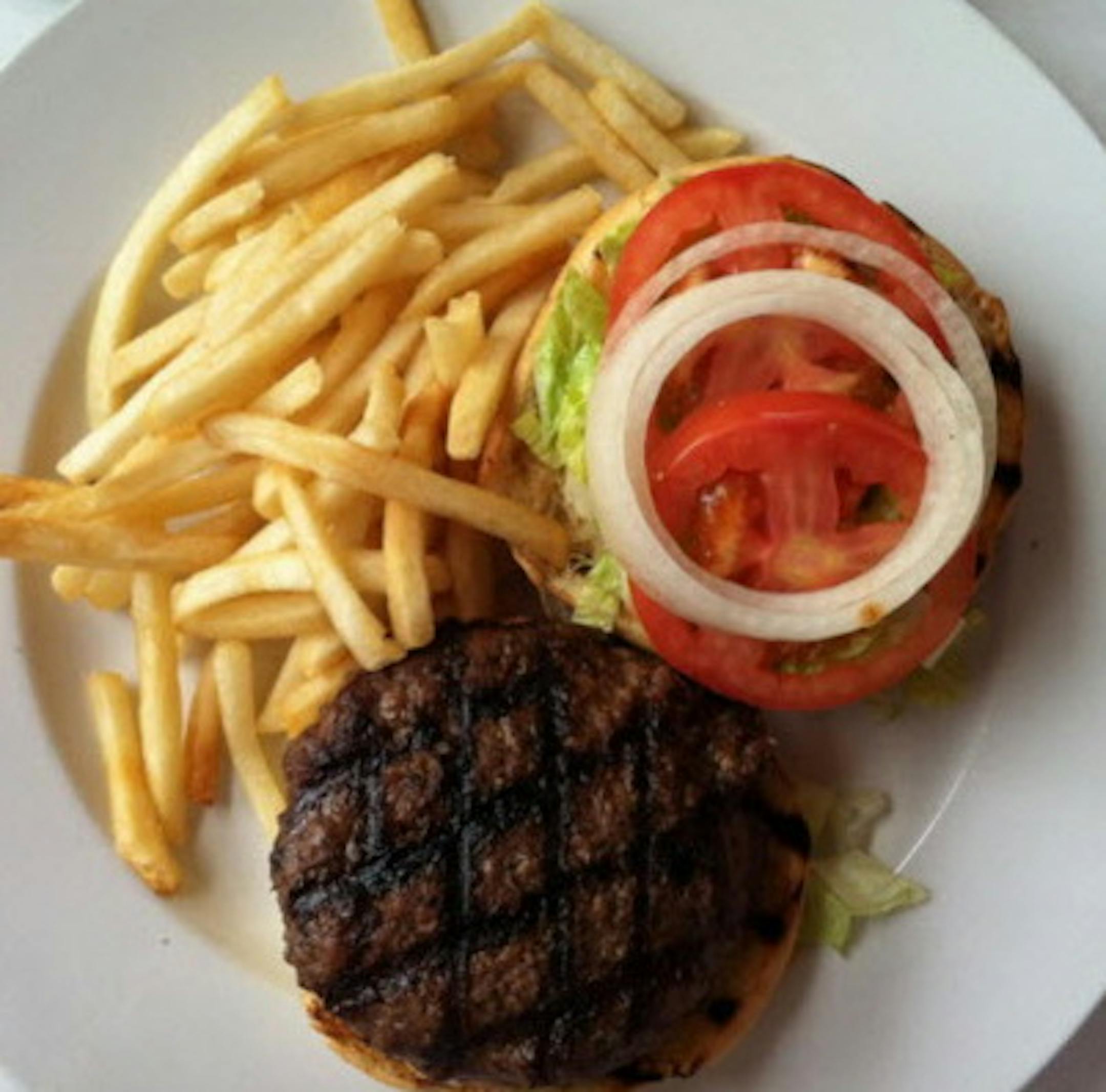 The burger at Vincent. Photo by Rick Nelson