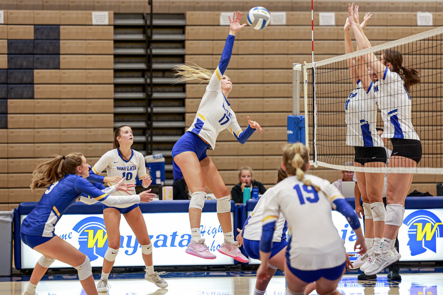 Minnetonka at Wayzata volleyball, 8-25-22. Photo by Mark Hvidsten, SportsEngine