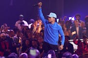Chance the Rapper performs at the BET Awards in June 2022,at the Microsoft Theater in Los Angeles. The Grammy winner will take the Grandstand stage Au