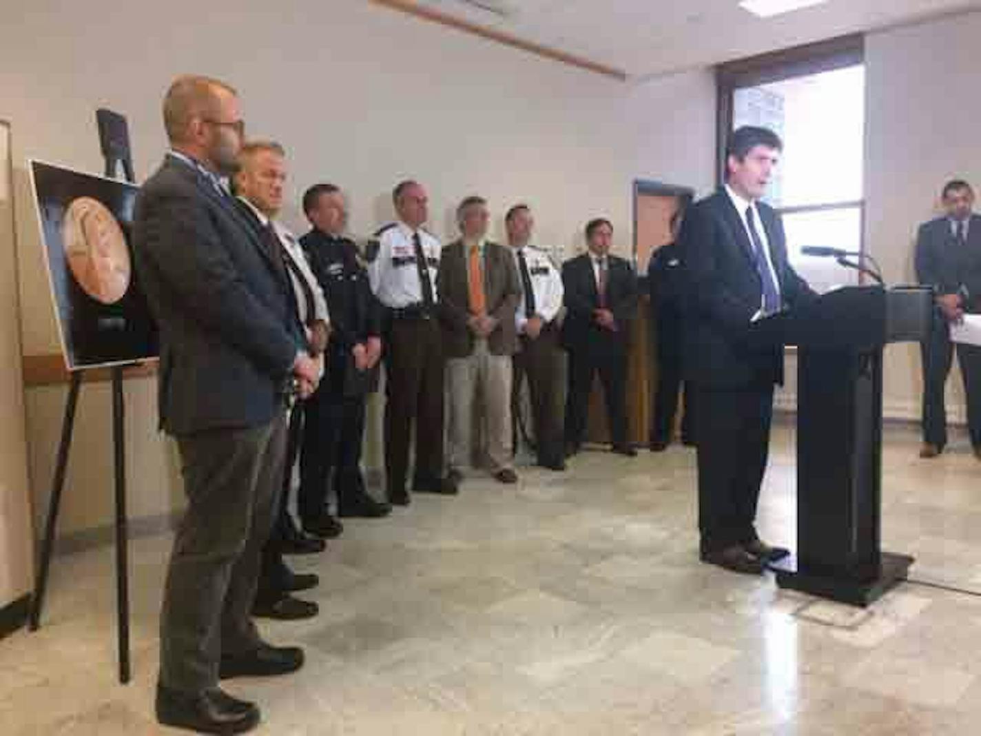 Local law enforcement officials held a news conference Thursday warning of a new and lethal strain of synthetic heroin resulted in at least five overdose deaths in Minnesota this year.