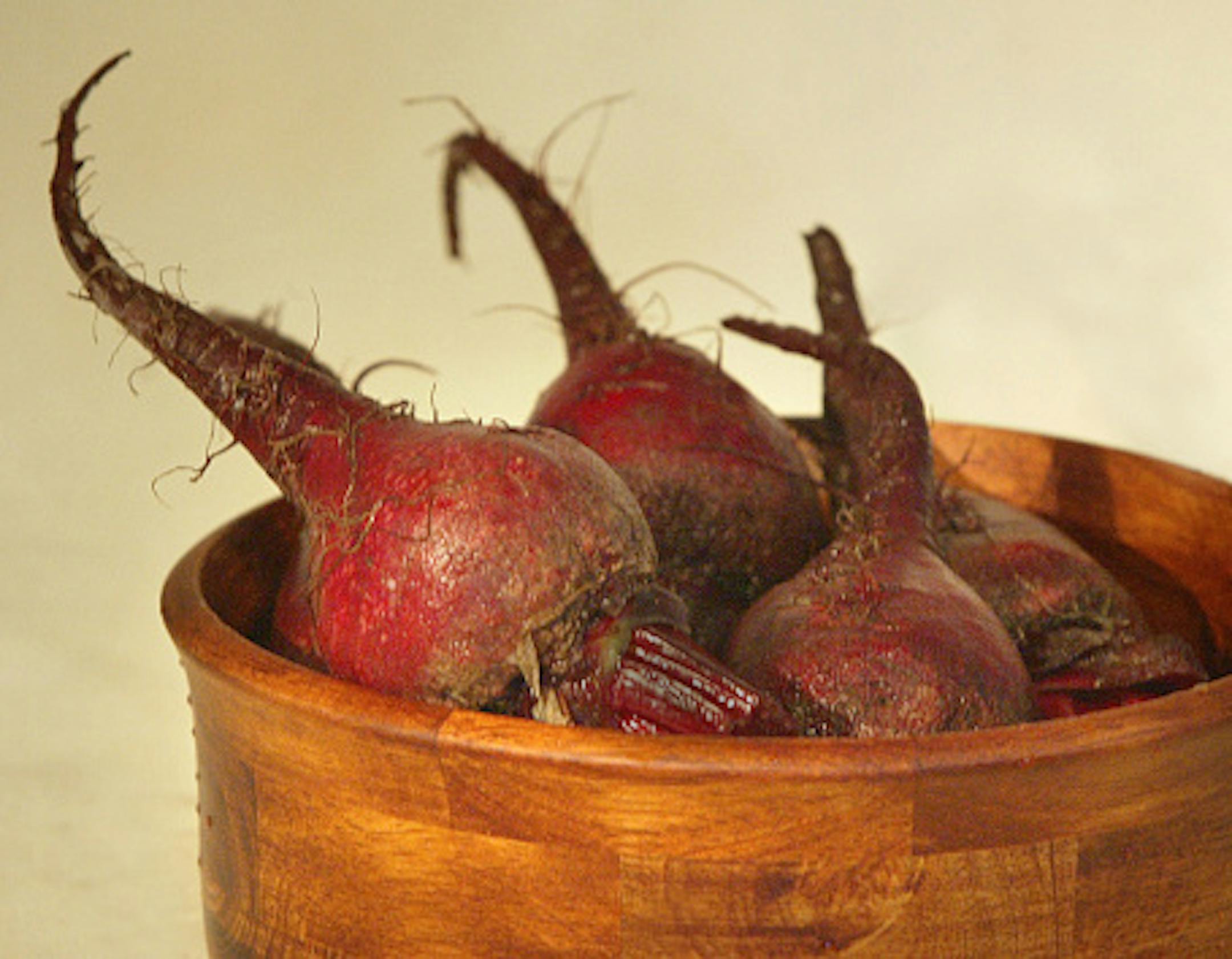 Photo illustration of a variety of roots veggies for feature by Al Sicherman. beets