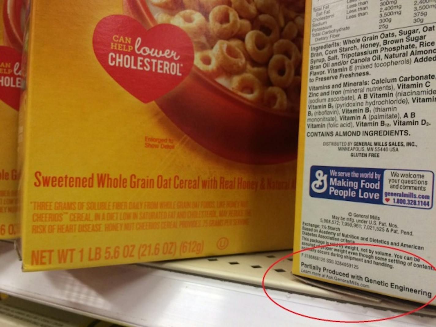 General Mills' Honey Nut Cheerios GMO labels are now in stores.