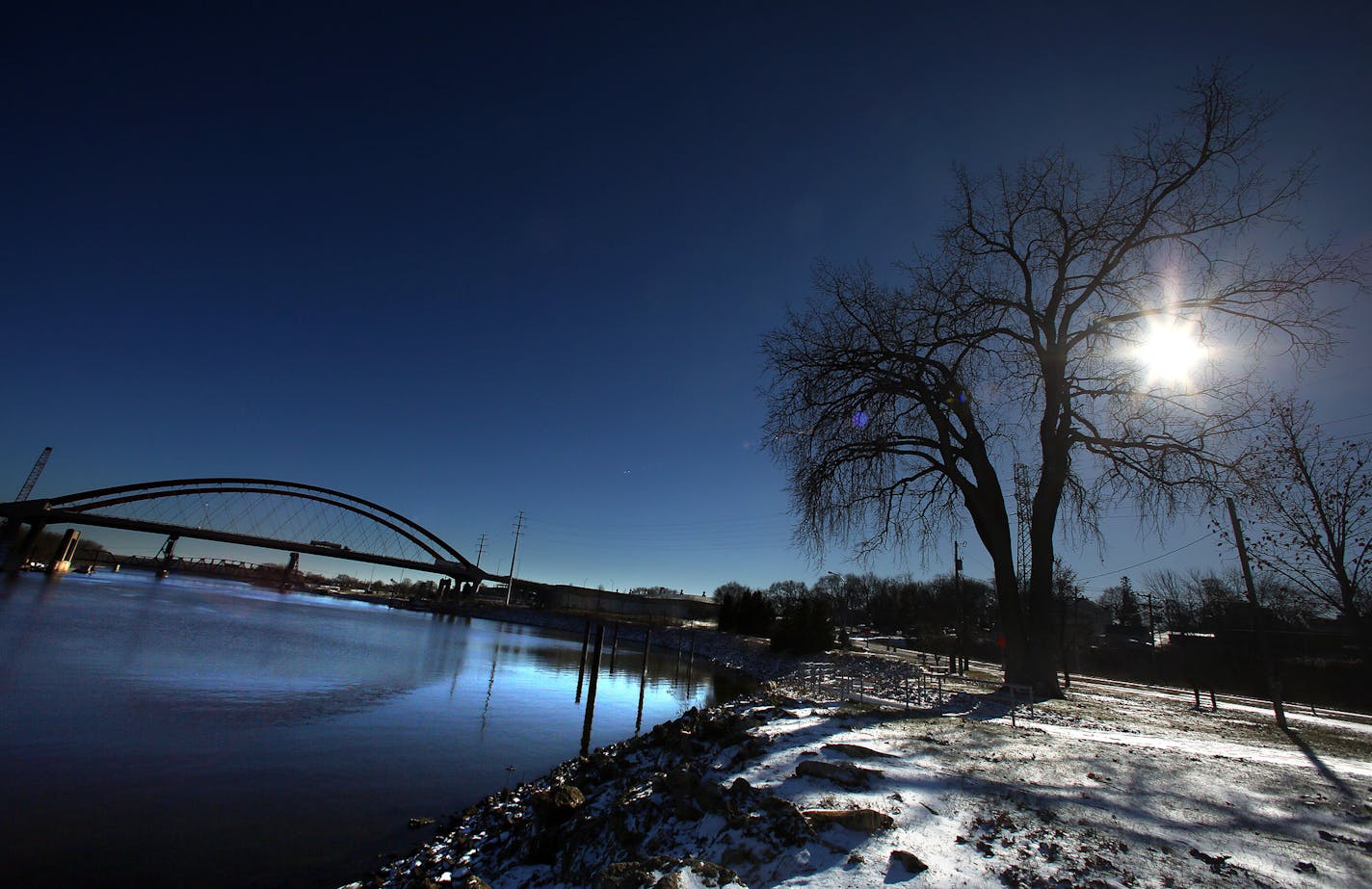 The new bridge that spans the Mississippi River at Hastings opened in November 2013.