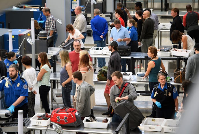 Security lines at Minneapolis-St. Paul International Airport moved at a normal pace Thursday morning with no visible backups. The TSA had most checkpoints open. ] GLEN STUBBE * gstubbe@startribune.com Thursday, May 19, 2016 EDS, Photos were taken between 8-9am. The busy summer travel season approaches, and questions linger whether the Spring Break debacle at the Minneapolis-St. Paul International Airport will repeat itself with long lines and cranky travelers. MSP