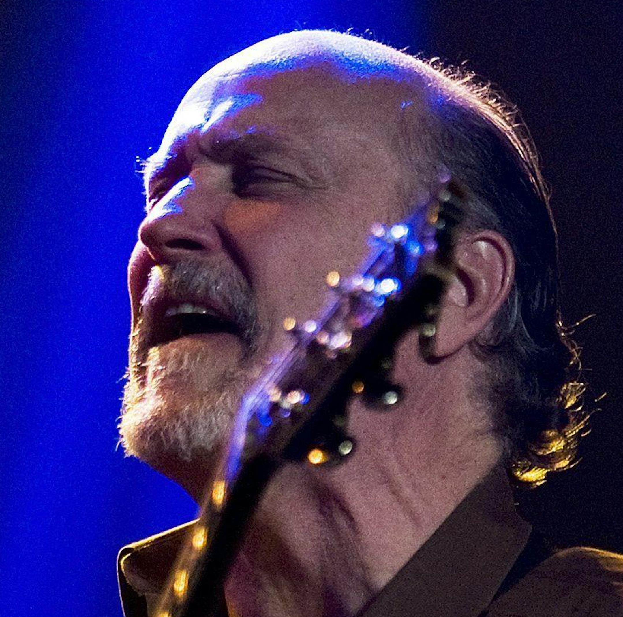 American jazz guitarist and composer John Scofield perfoms on the Miles Davis Hall stage during the 43rd Montreux Jazz Festival in Montreux, Switzerland, Tuesday, July 14, 2009. (AP Photo/Keystone/Dominic Favre) ORG XMIT: MON207