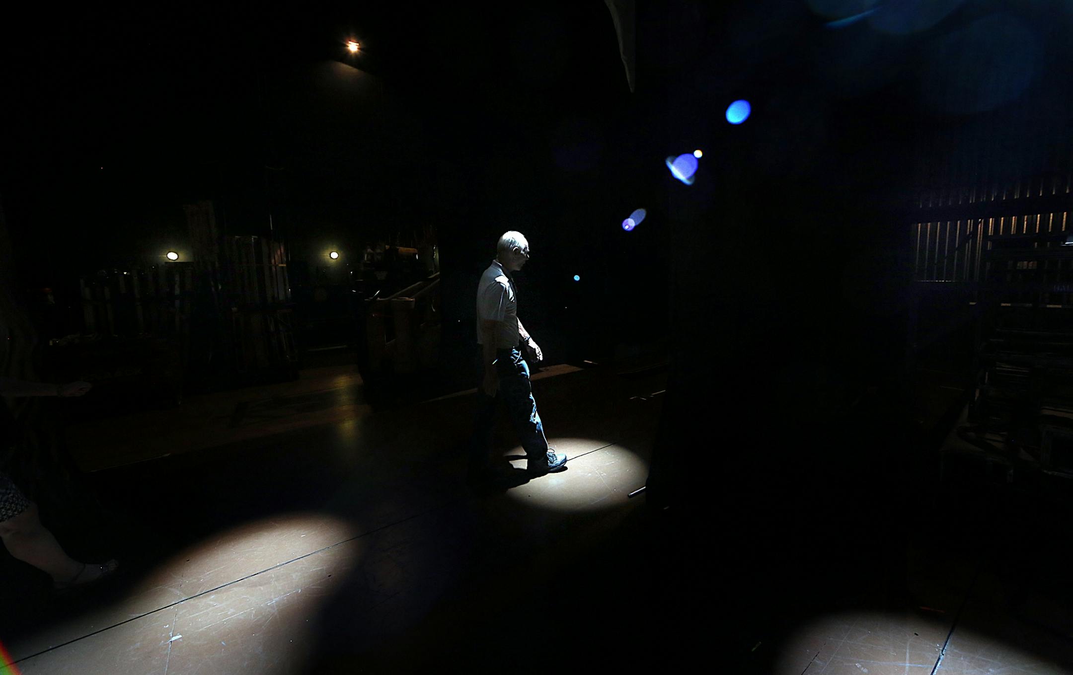 Dave Marietta, is a third-generation stagehand and longtime "House man" who helps to keep the restored Hennepin Theater Trust theaters running. Marietta recently oversaw some of the behind-the-scenes preparations for the musical �Cinderella.�
