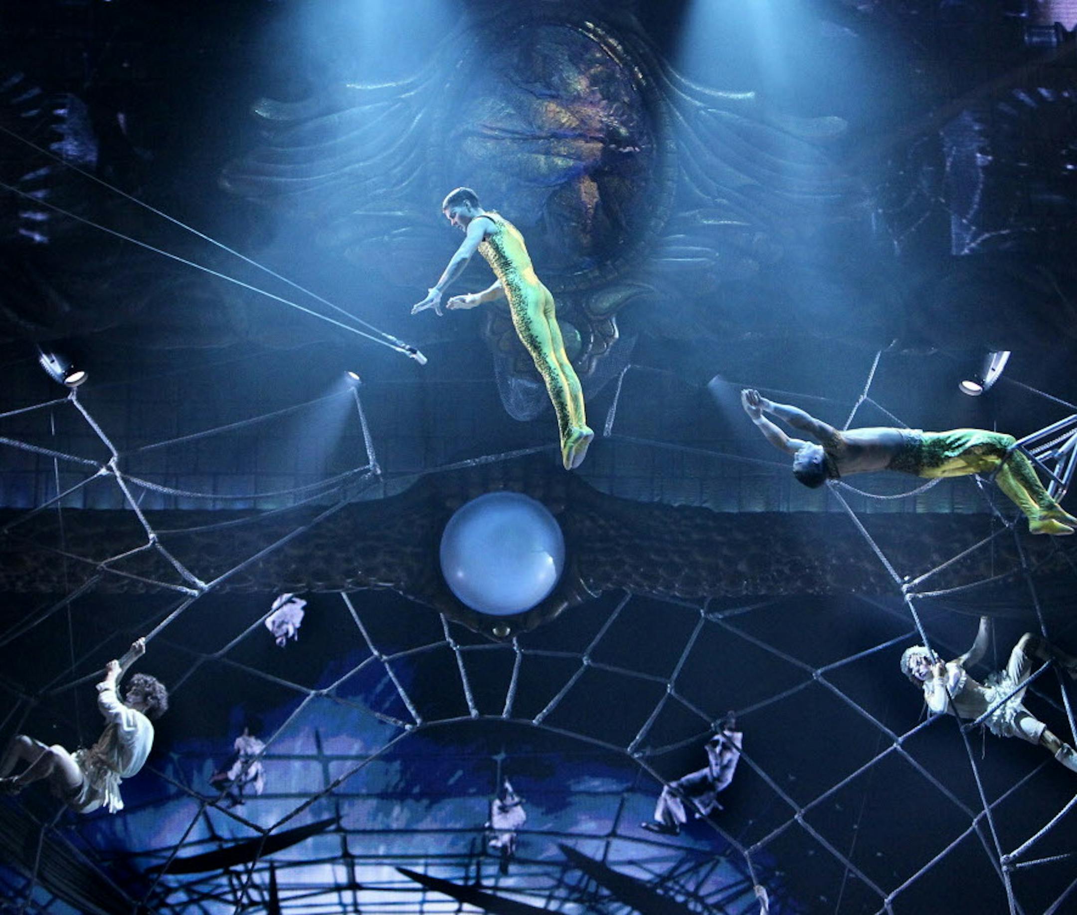 FILE -- The trapeze act from the Cirque du Soleil production "Zarkana" at Radio City Music Hall in New York, on June 8, 2011. A group of private equity firms including TPG agreed on April 20, 2015, to buy Cirque du Soleil, a circus troupe from Montreal that grew into an international phenomenon. Little is known about the finances of the troupe, which is privately held. But it appears that it has faced some financial hurdles. (Sara Krulwich/The New York Times)