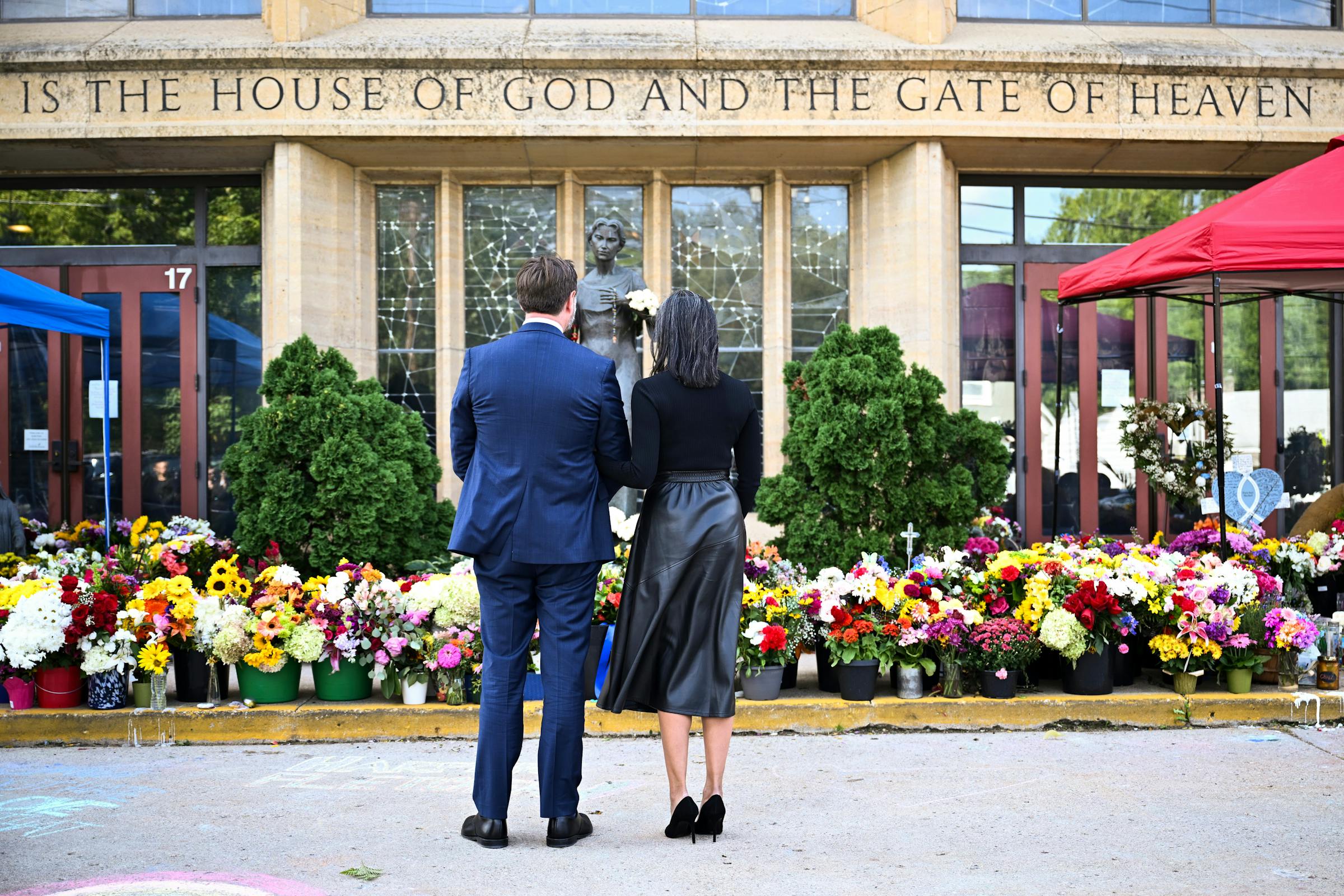 Vice President JD Vance visits families, victims of Annunciation shooting