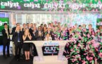 Officials from New Brighton-based Calyxt Inc. rang the Opening Bell at Nasdaq to commemorate their initial public offering.