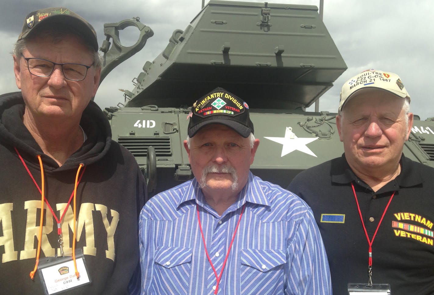 Band of brothers
Minnesotans and Vietnam War veterans George Dahl, left, John Barr and John Mersinger endured and survived an all-but-forgotten battle near the abandoned village of Soui Tre.