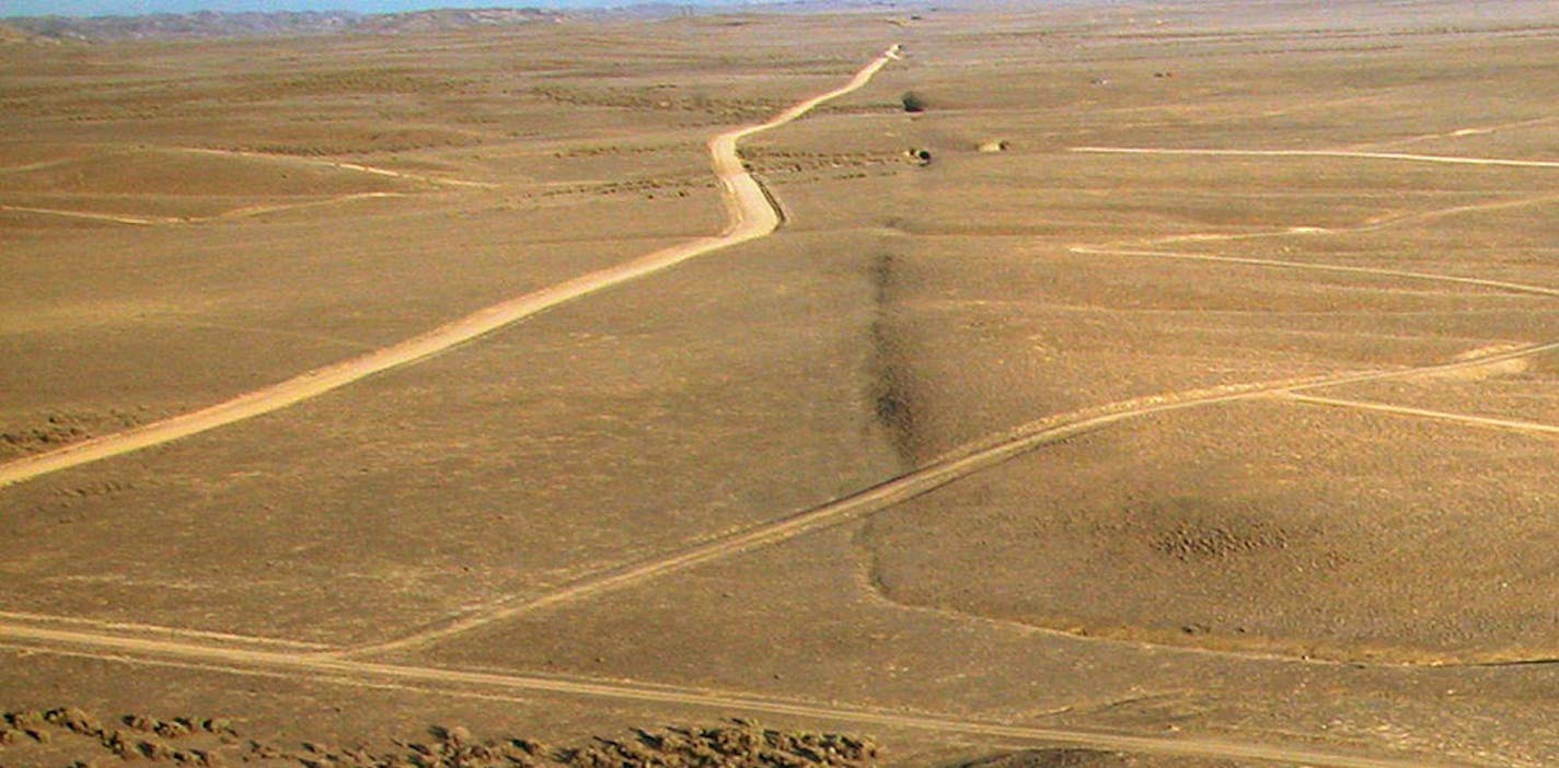 View of the San Andreas fault, along the Carrizo Plain. Credit: Scott Haefner &#x2022; U.S. Geological Survey