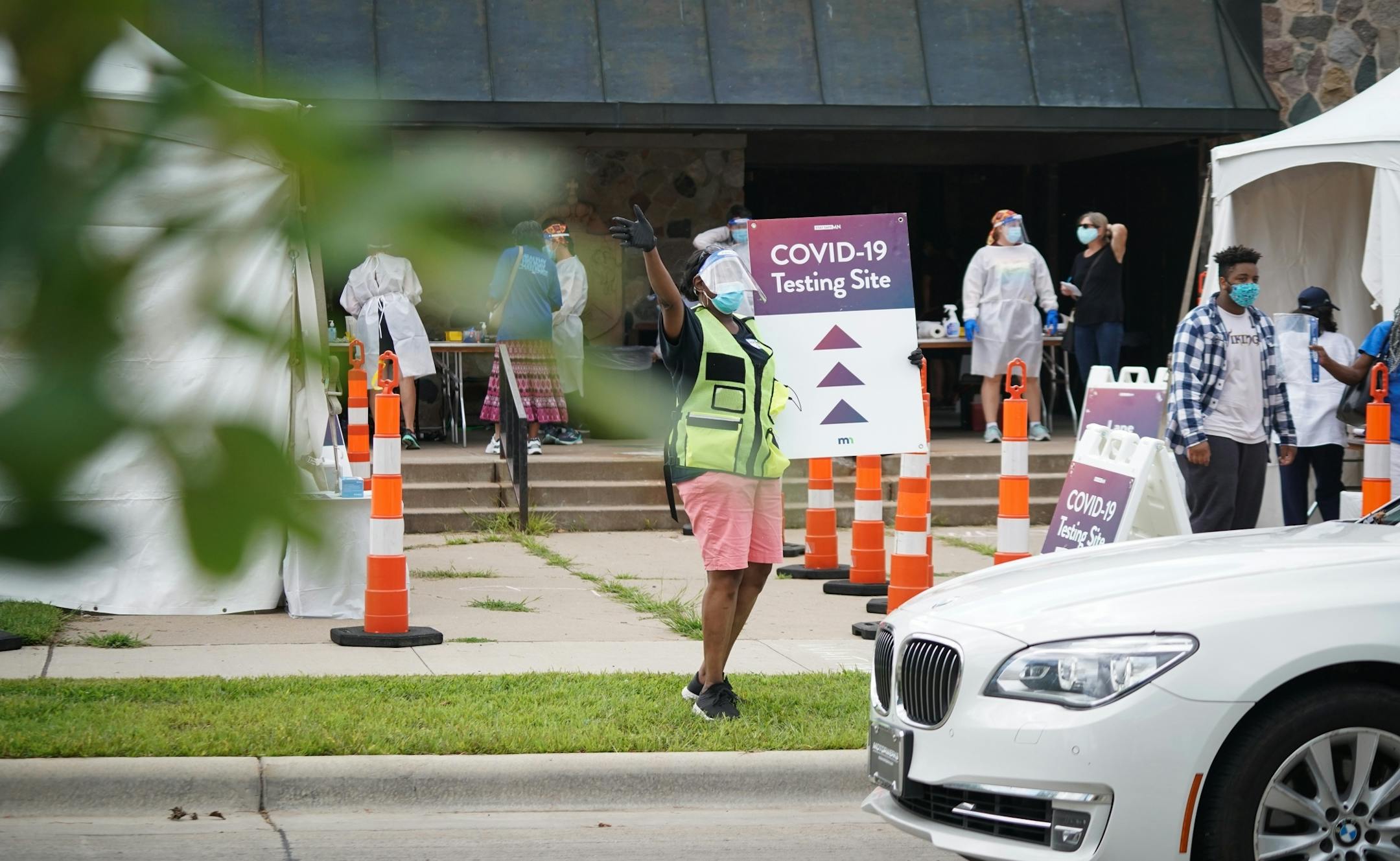 Free COVID-19 testing was open to everyone regardless of symptoms at a community testing event at New Salem Baptist Church in Minneapolis on Friday, August 28, 2020. No insurance or ID was required.