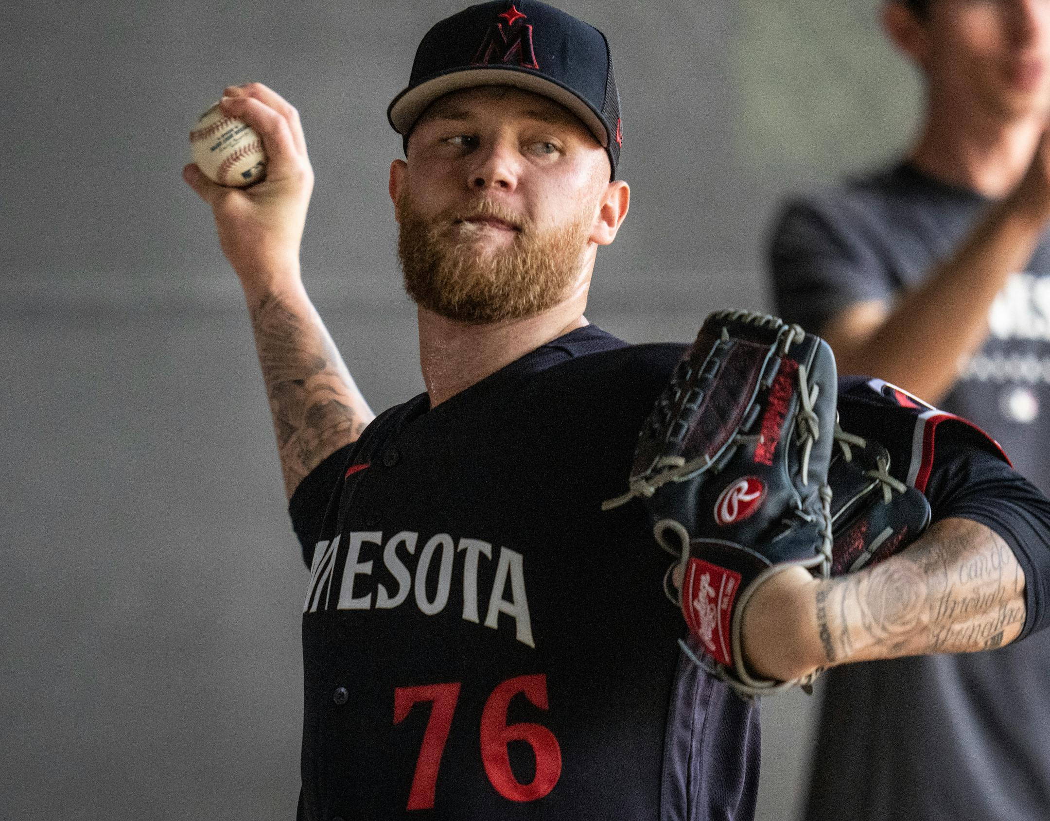Minnesota Twins pitchers Blayne Enlow.