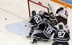 In this game from 2013, Minnesota State Mankato won 2-1 scoring the go-ahead goal with 44 seconds left over the Gophers.