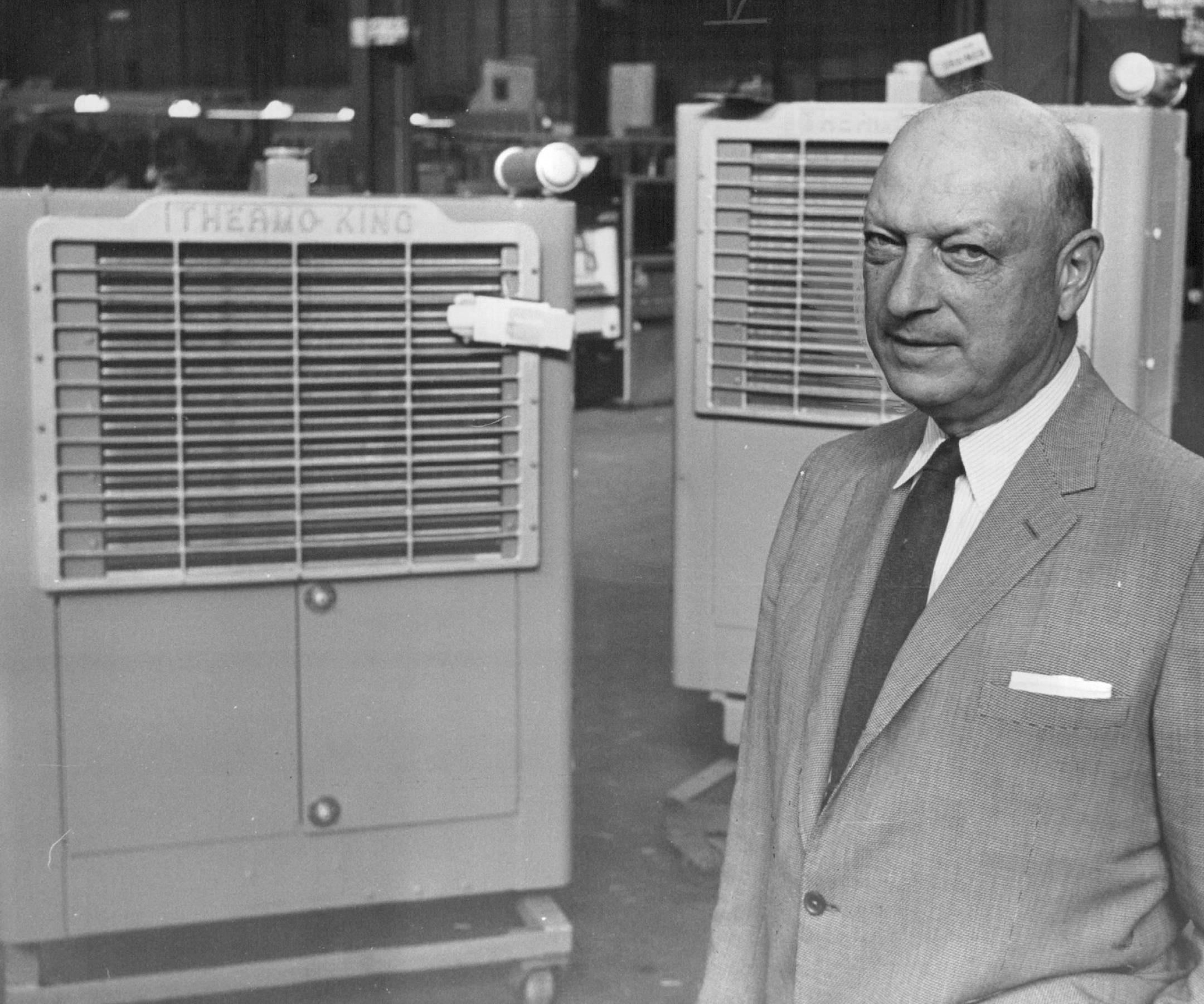 November 23, 1962 Founder Numero Still Runs Thermo King 'Reefer' unit (background) has 25 h.p. engine October 23, 1962 November 22, 1962 Larry Schreiber, Minneapolis Star Tribune