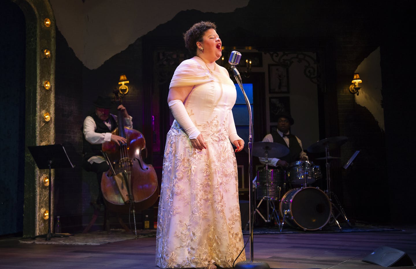 Thomasina Petrus stars as jazz icon Billie Holliday in "Lady Day at Emerson's Bar and Grill" at the Jungle Theater.