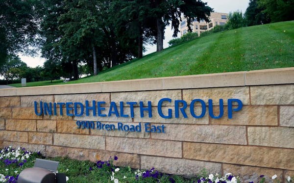 FILE - This July 12, 2019 file photo shows the UnitedHealthcare headquarters in Minneapolis. Federal regulators are suing to block UnitedHealth Group'