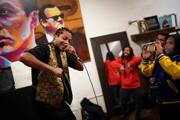 Rapper D.N.I.C. (Dominic Tinnel) performed at Fifth Element's open-mic night in November.