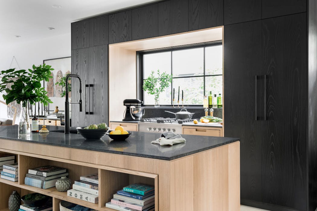 HGTV’s 2019 Urban Oasis giveaway home in Minneapolis featured matte black features.