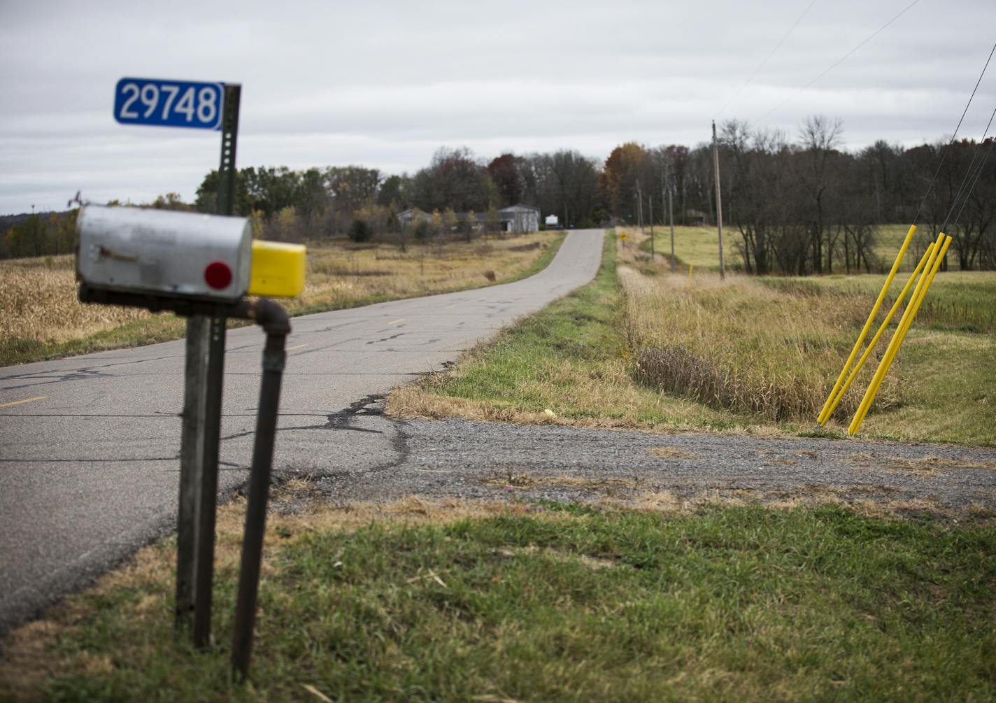 The area off 16th Avenue SE where Jacob Wetterling was abducted 26 years ago in St. Joseph on Thursday, October 29, 2015. ] (LEILA NAVIDI/STAR TRIBUNE) leila.navidi@startribune.com BACKGROUND INFORMATION: Investigators have named an Annandale man as a &#x201c;person of interest&#x201d; in the disappearance of Jacob Wetterling. Danny James Heinrich, 52, was arrested at his home Wednesday night on charges of receiving and possessing pornography. At a Thursday news conference in Minneapolis, author