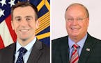 Democrat Dan Feehan, left, and Republican Jim Hagedorn are vying for Minnesota's First Congressional District seat.