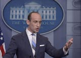 White House senior policy adviser Stephen Miller speaks during the daily briefing at the White House in Washington, Wednesday, Aug. 2, 2017.