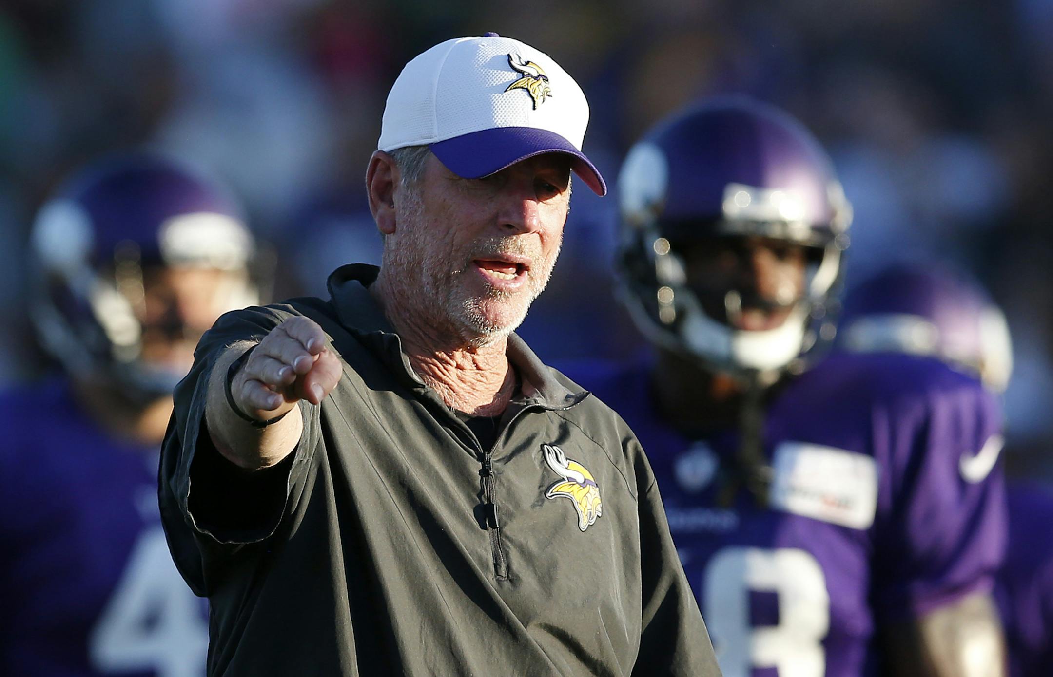 Minnesota Vikings offensive coordinator Norv Turner.