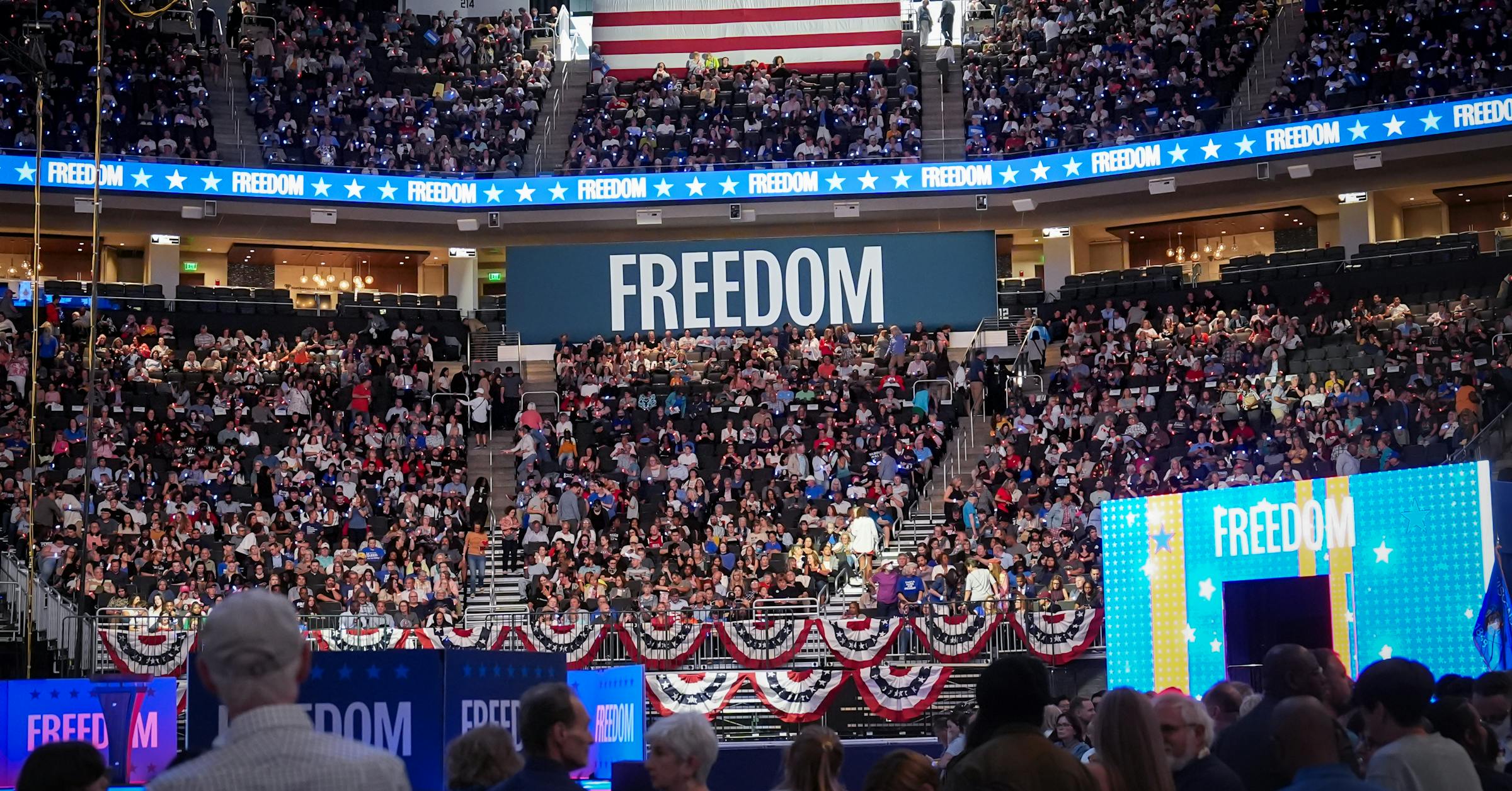 Walz joins Kamala Harris for ‘Freedom Rally’ at Milwaukee site of RNC