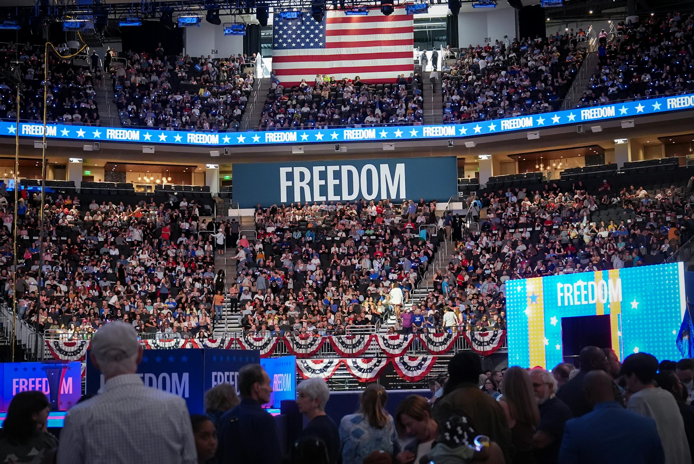Walz joins Kamala Harris for ‘Freedom Rally’ at Milwaukee site of RNC