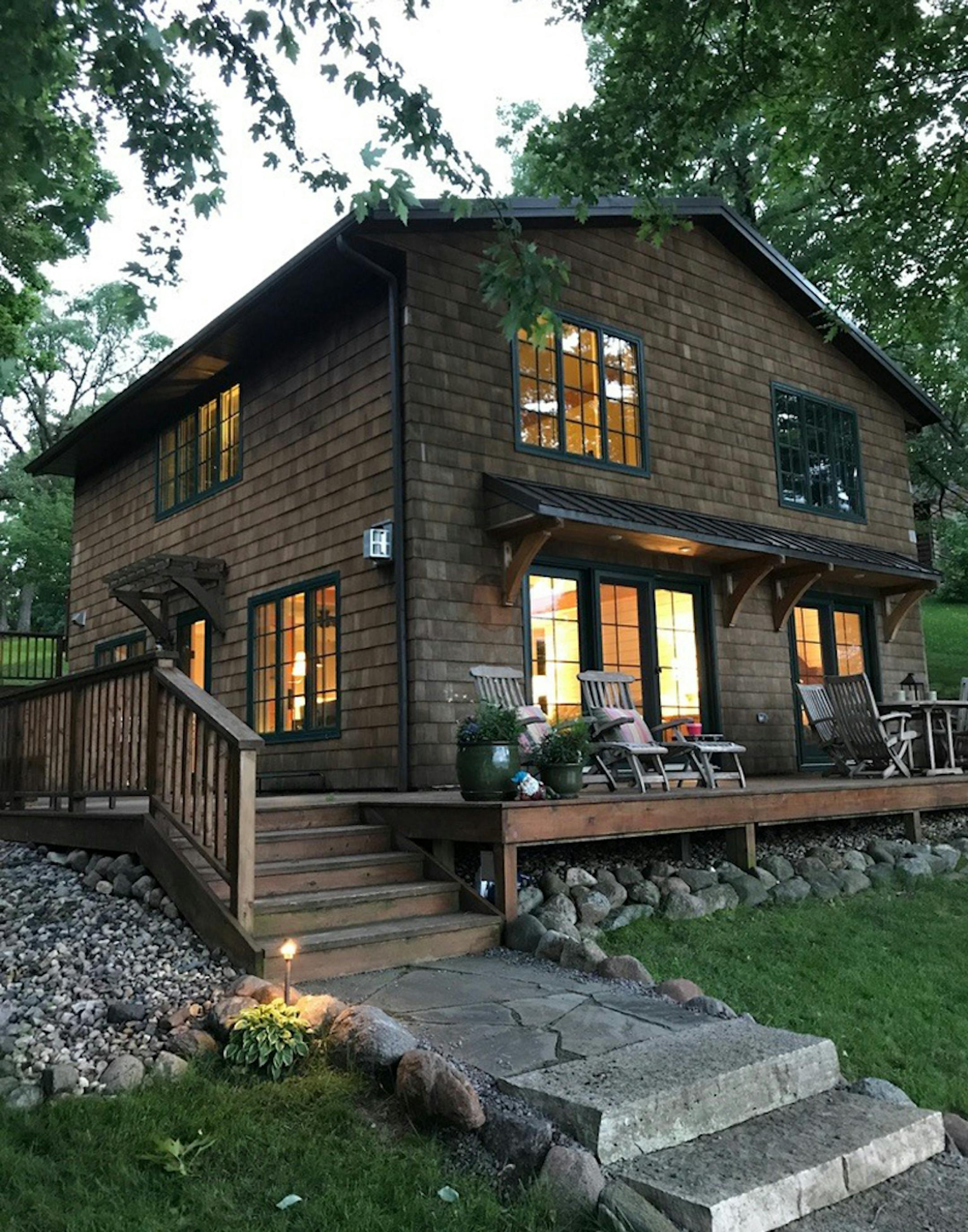 The owners bought the cabin fully furnished.