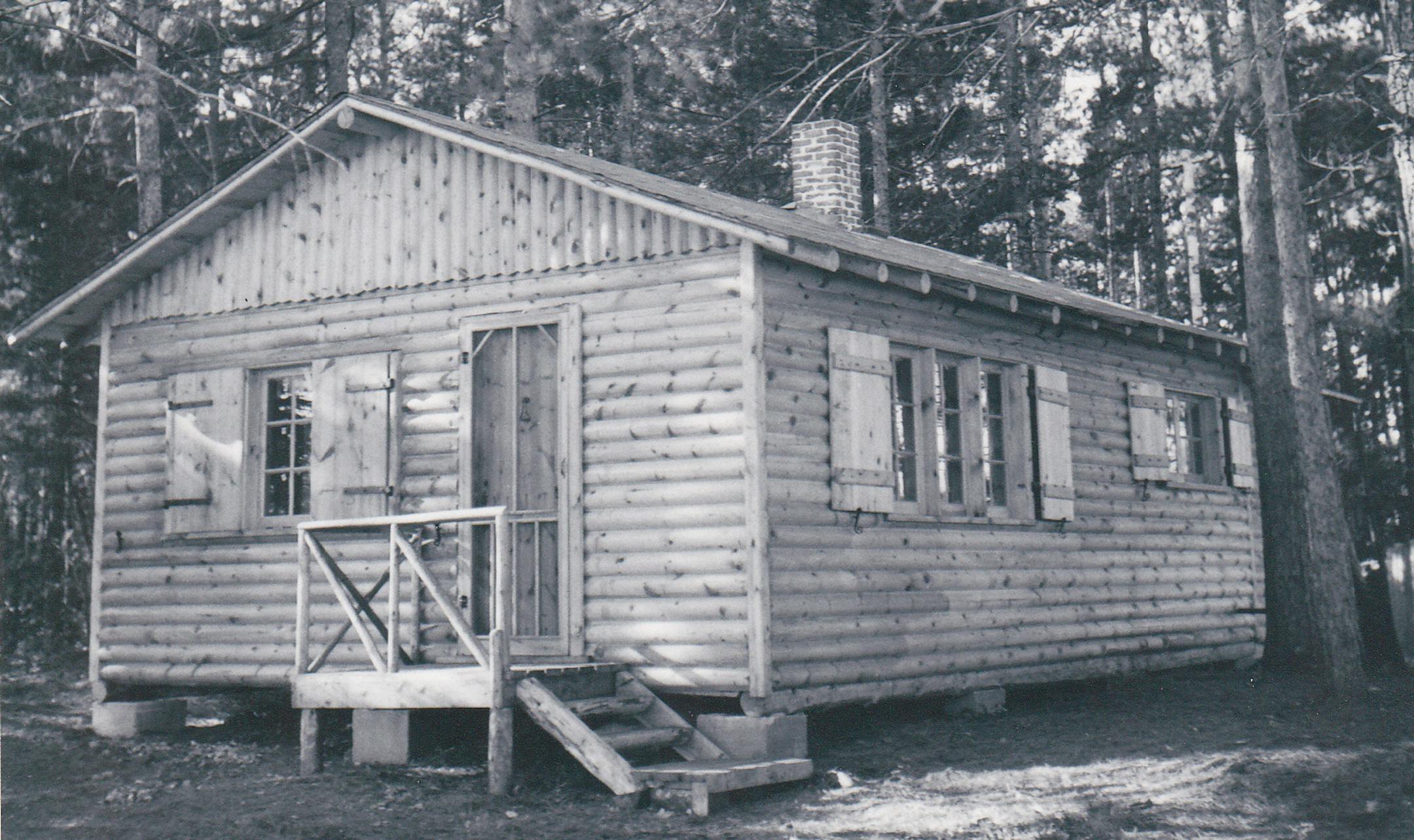 The Gross family cabin in 1948.