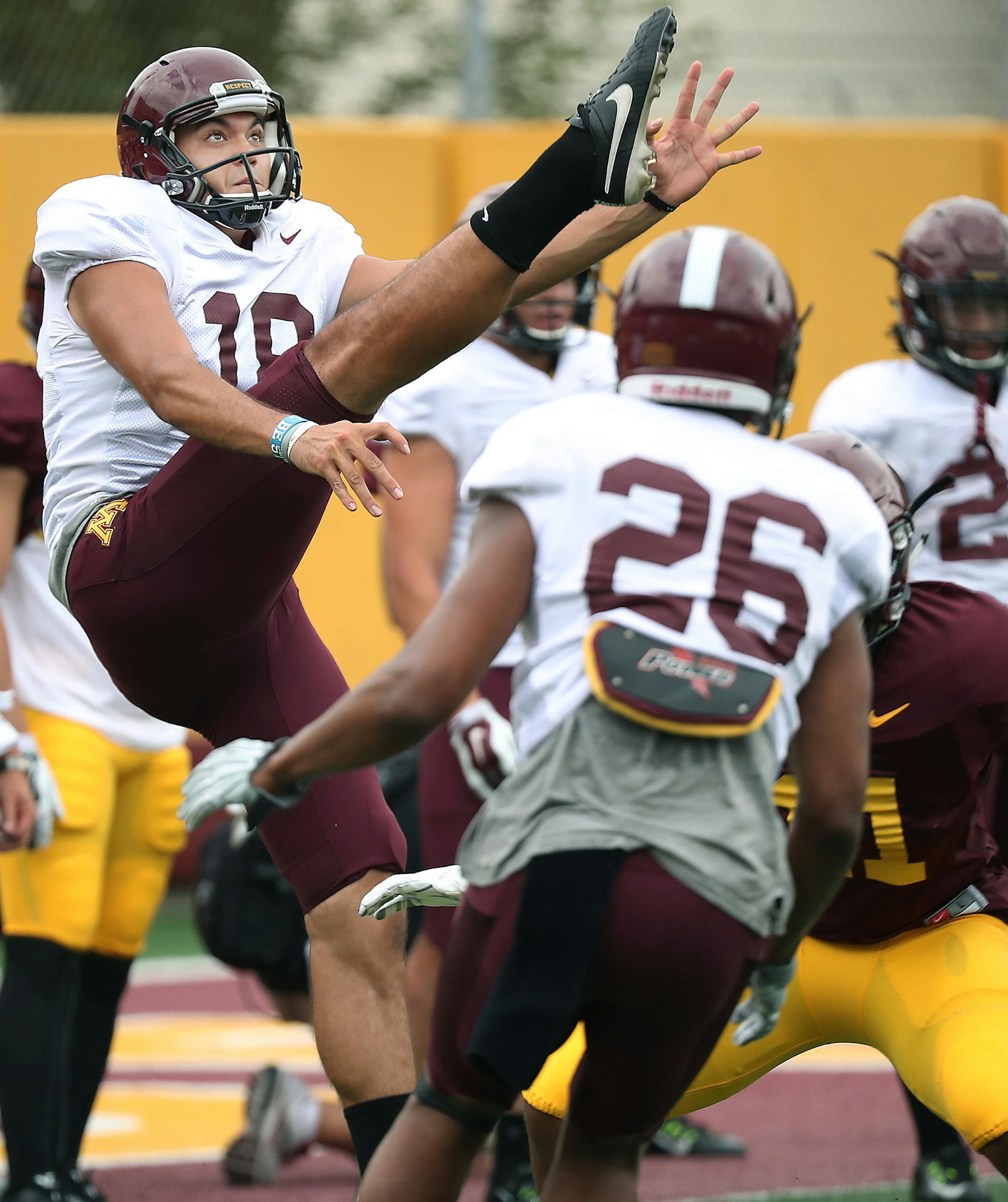 Ryan Santoso will focus on punting this year, with a possibility he could be used for long field-goal attempts.