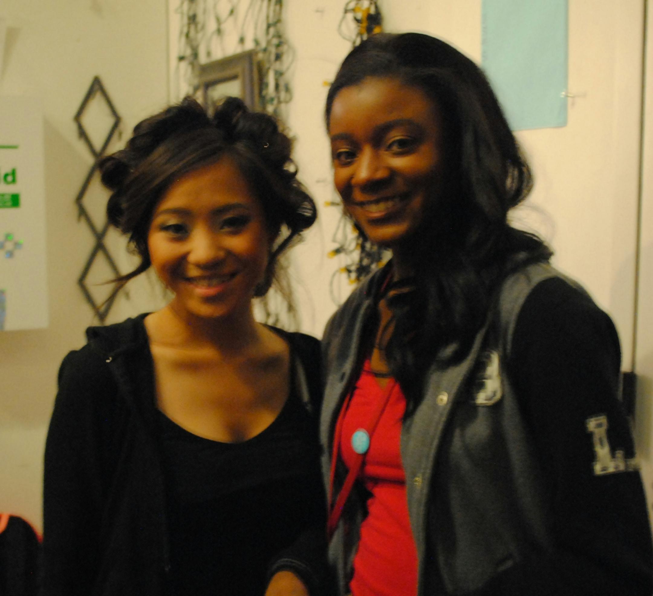 credit: Aimee Blanchette, Star Tribune Faith Yang and Jalayna Lockhart at the I Am Everything fashion show.