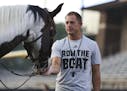 P.J. Fleck turned "Row the Boat" into a common phrase while winning games at Western Michigan University. (2015 photo by Crystal Vander Weit of Kalama