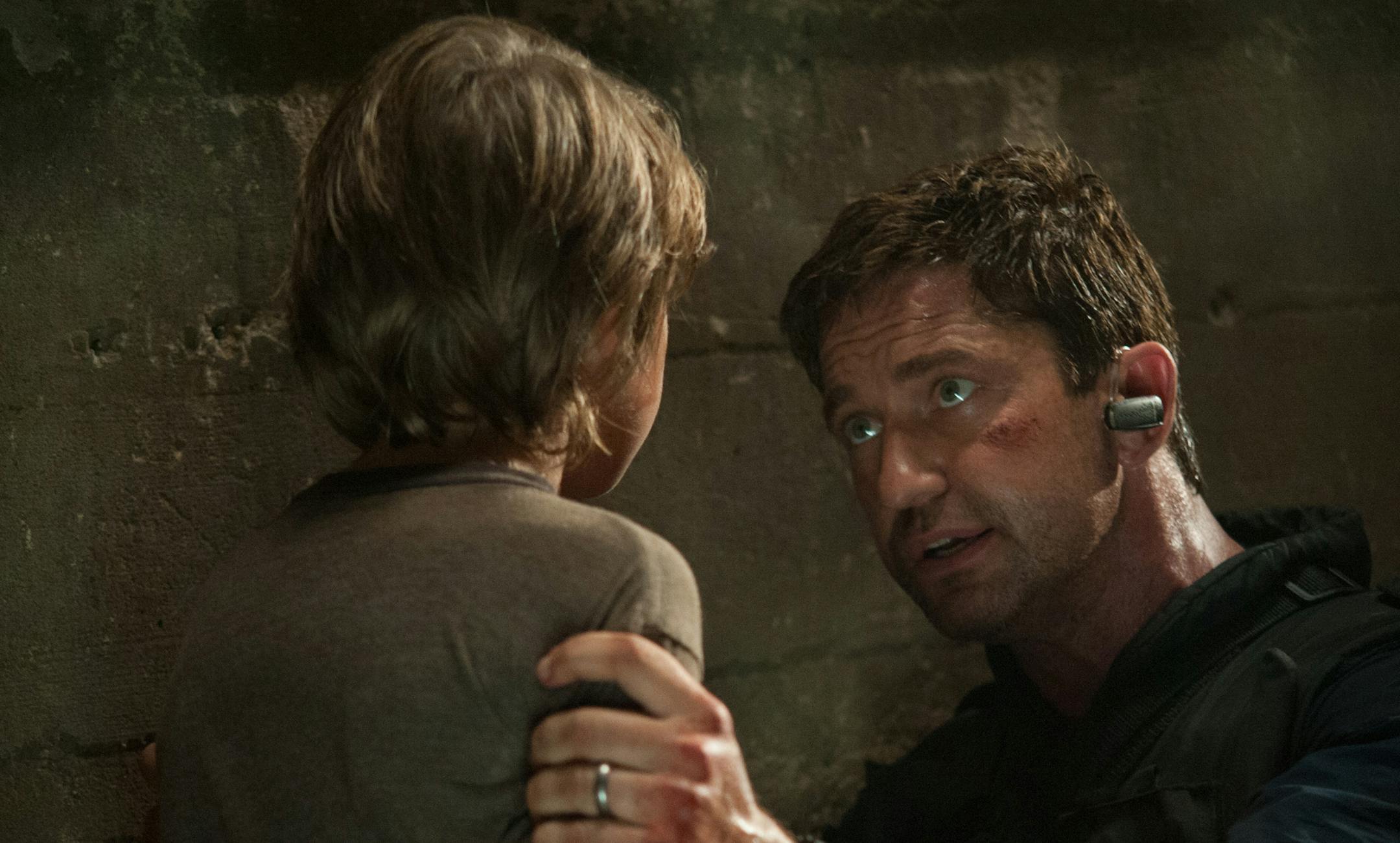This film image released by FilmDistrict shows Gerard Butler in a scene from "Olympus Has Fallen." (AP Photo/FilmDistrict, Phil Caruso) ORG XMIT: MIN2013031914004280