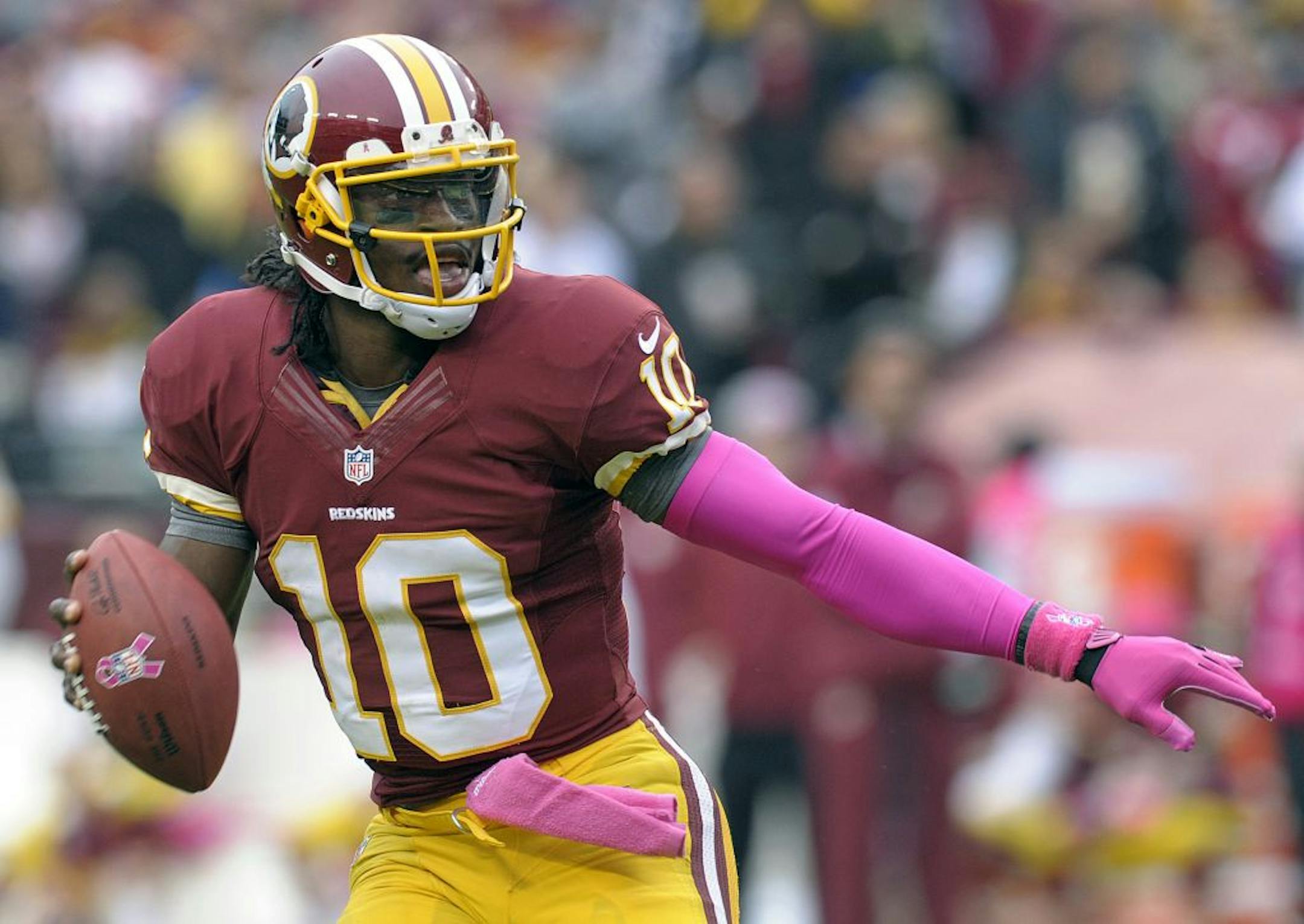 Washington Redskins quarterback Robert Griffin III.