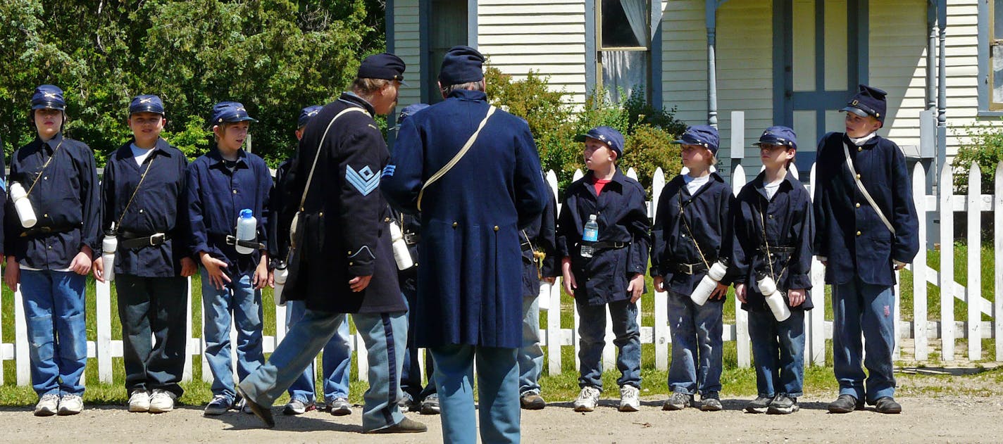 Civil war reenactment camps for kids are held from time to time at the Landing (formerly Murphy's Landing) in Shakopee, which has dozens of buildings from the late 1800s. The historic site, which the Three Rivers Park district bought in 2002, has undergone hundreds of thousands of dollars worth of renovations.