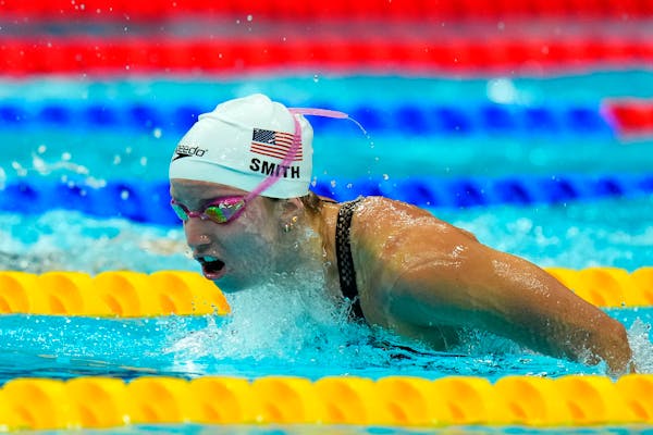 Regan Smith, shown at the 19th FINA World Championships in Budapest, Hungary in June