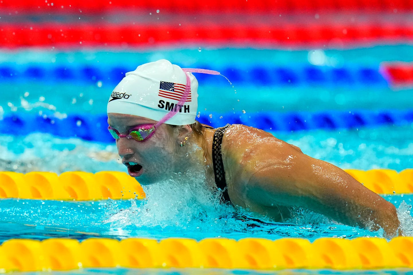 Regan Smith, shown at the 19th FINA World Championships in Budapest, Hungary in June